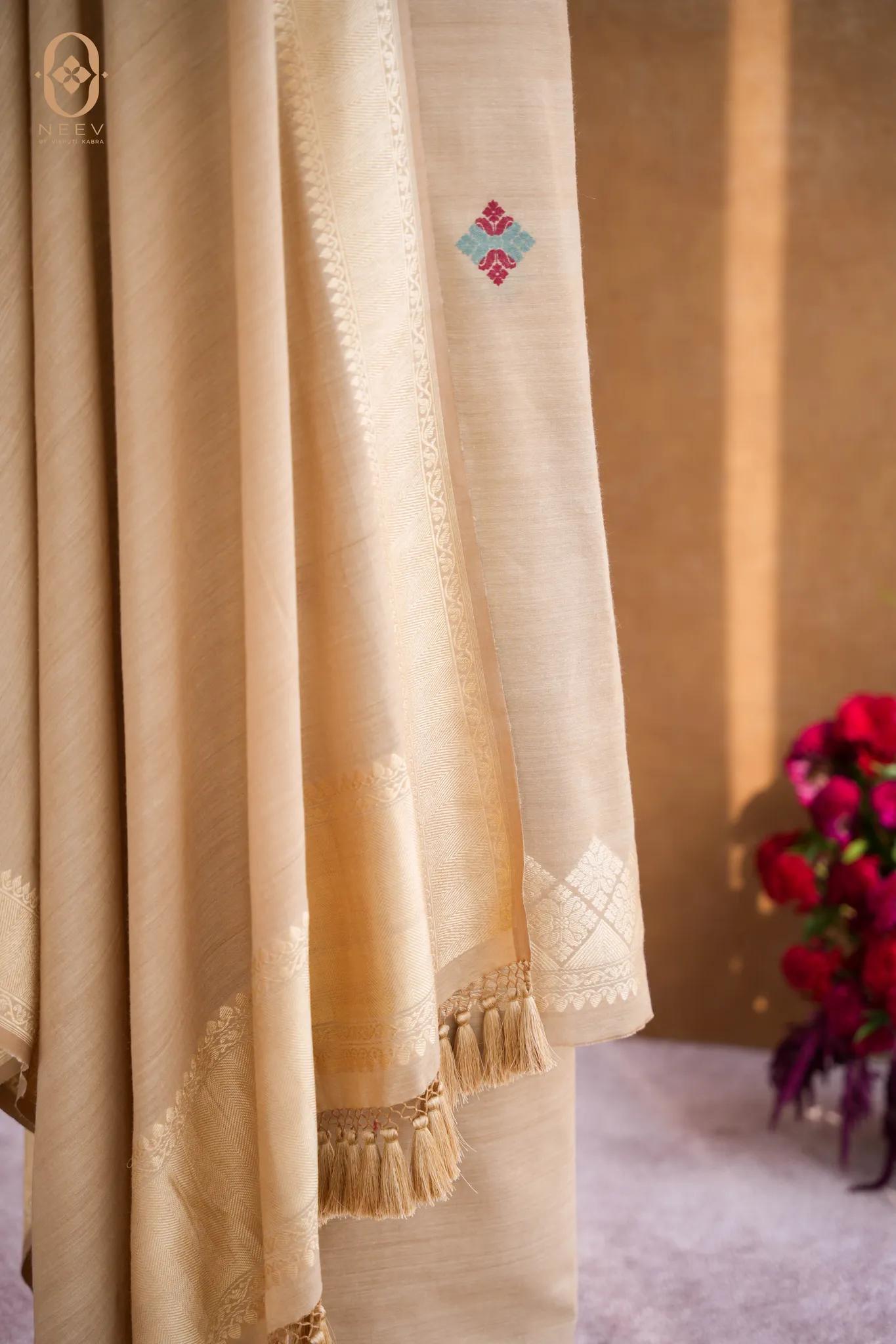 Ektara Munga Silk Phulkari Suit Set