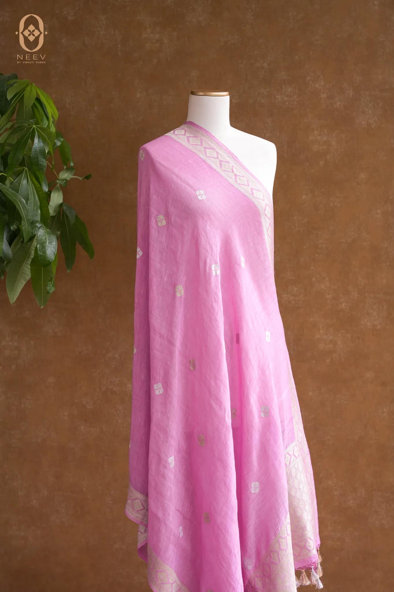 Neev Boota Linen Dupatta