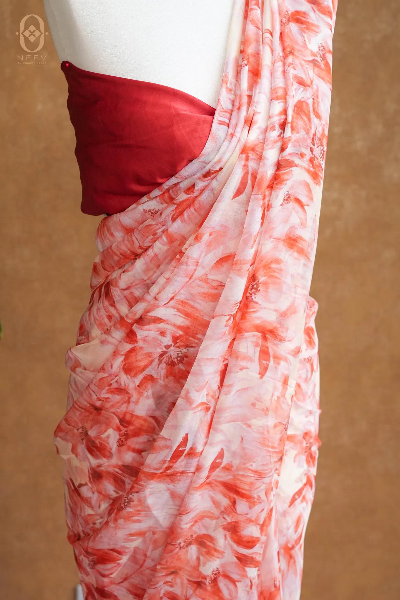 Premium Printed Chiffon Saree