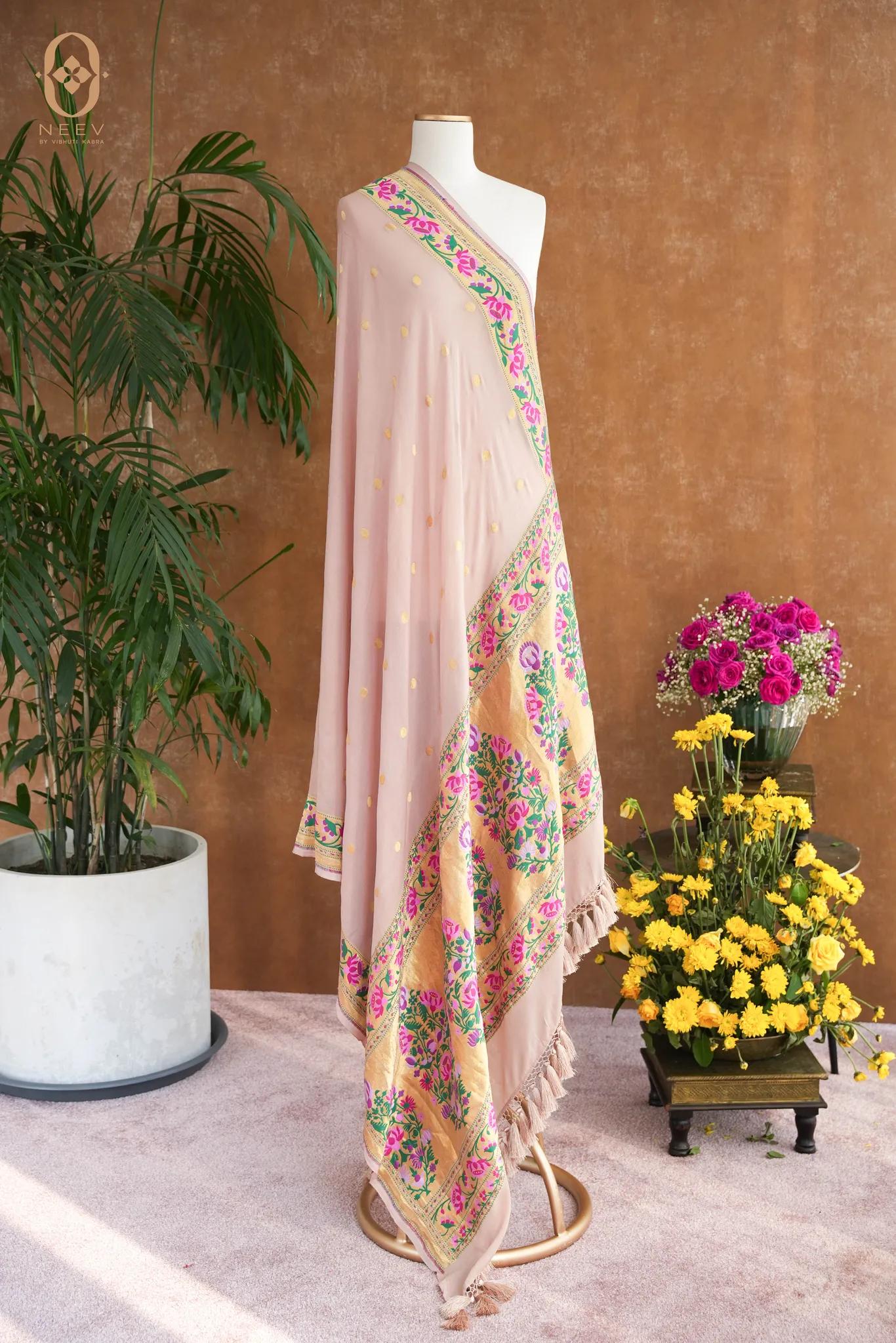 Georgette Meenakari Dupatta