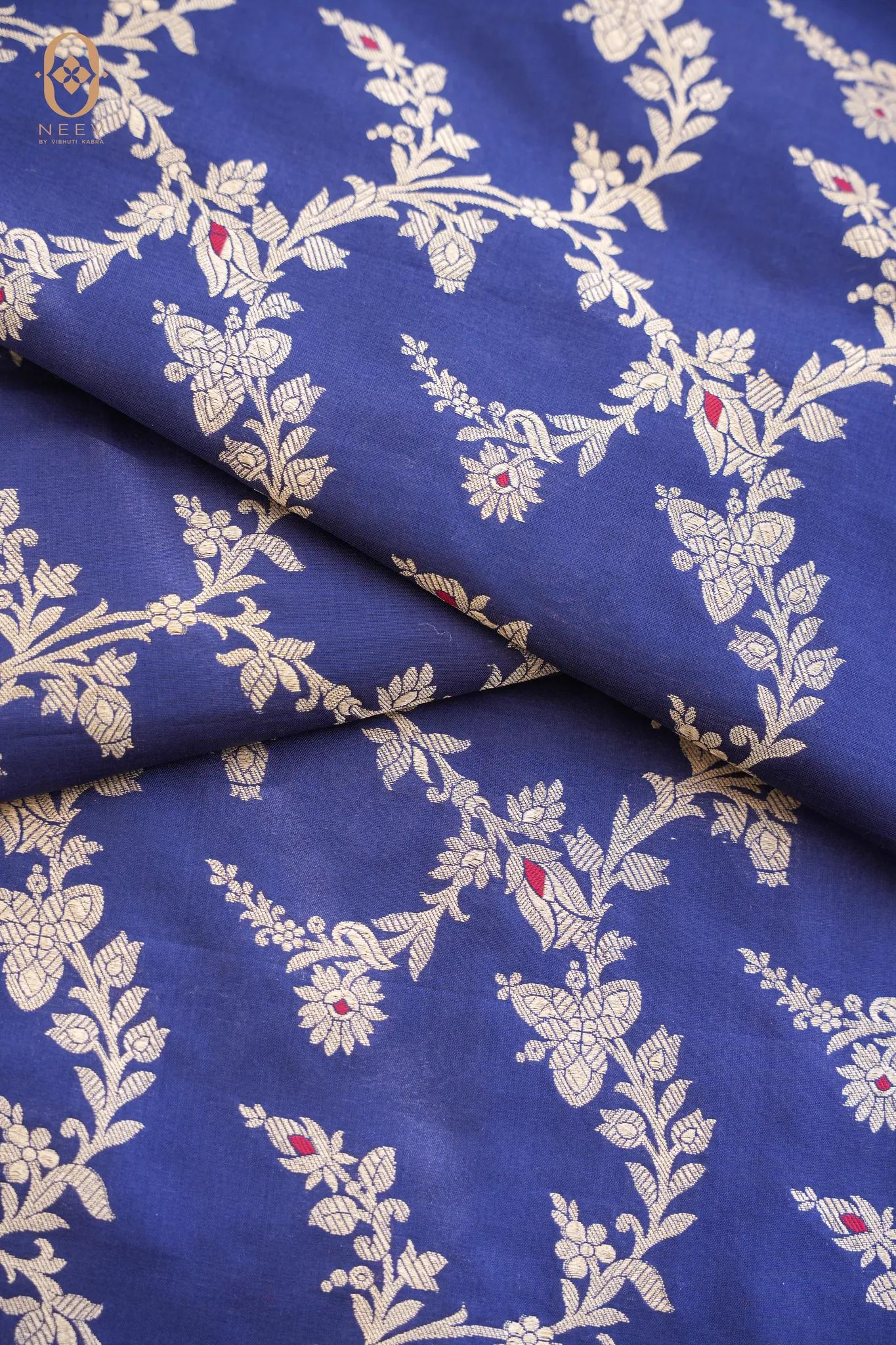 Katan Silk Jaal Fabric