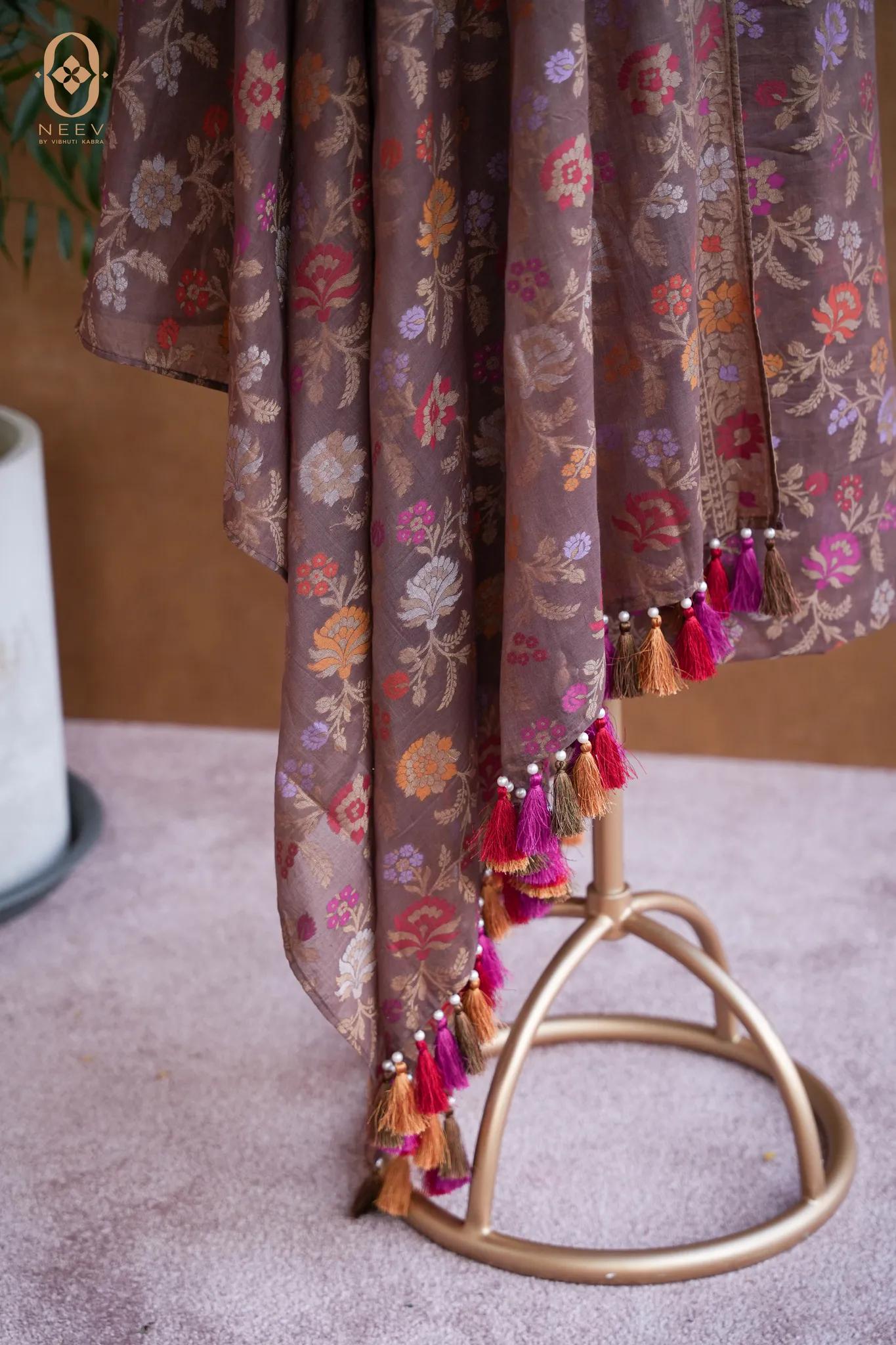 Ektara Cotton Multi Meenakari Suit Set