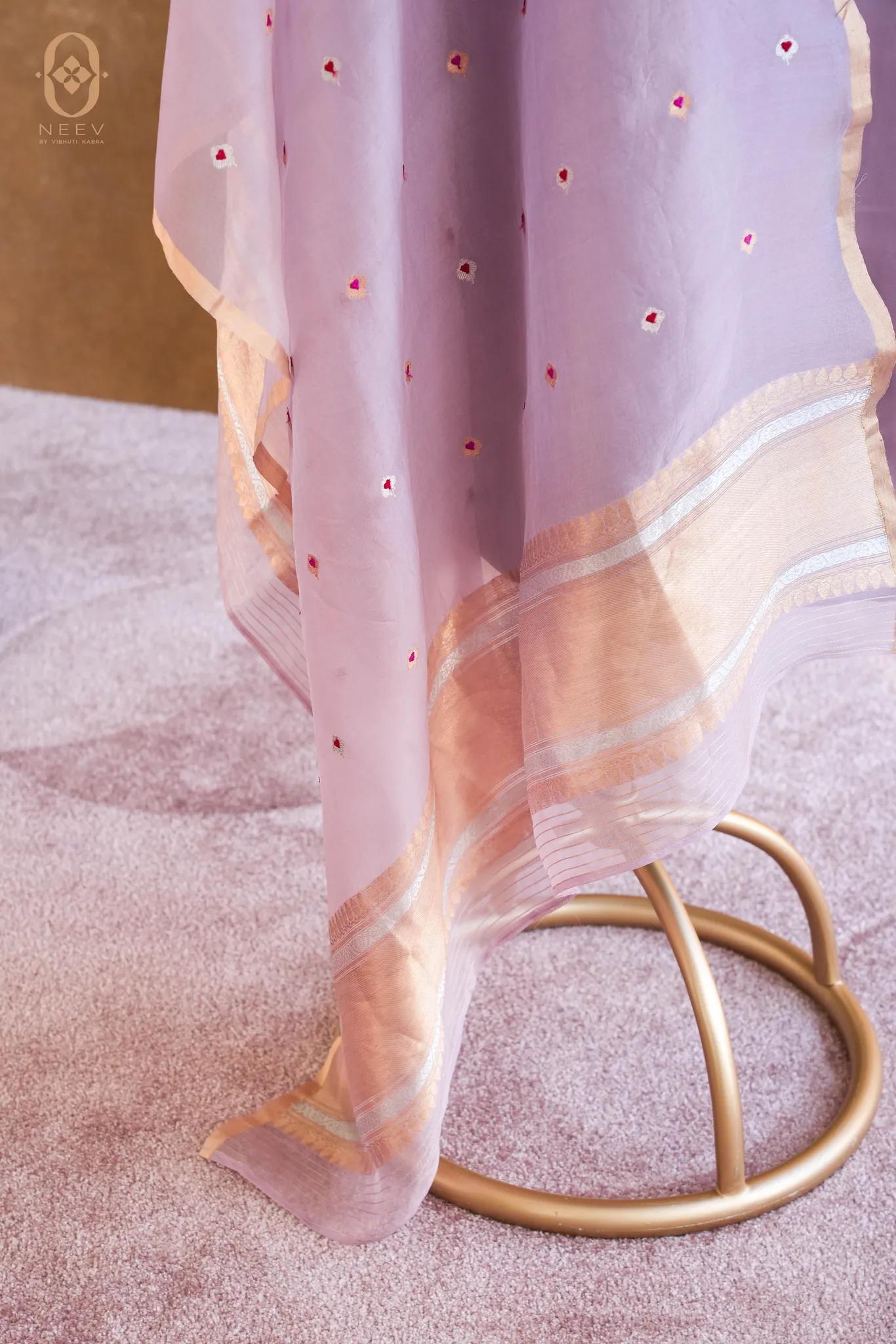 Fire Fly Mauve Pink Satin Suit Set