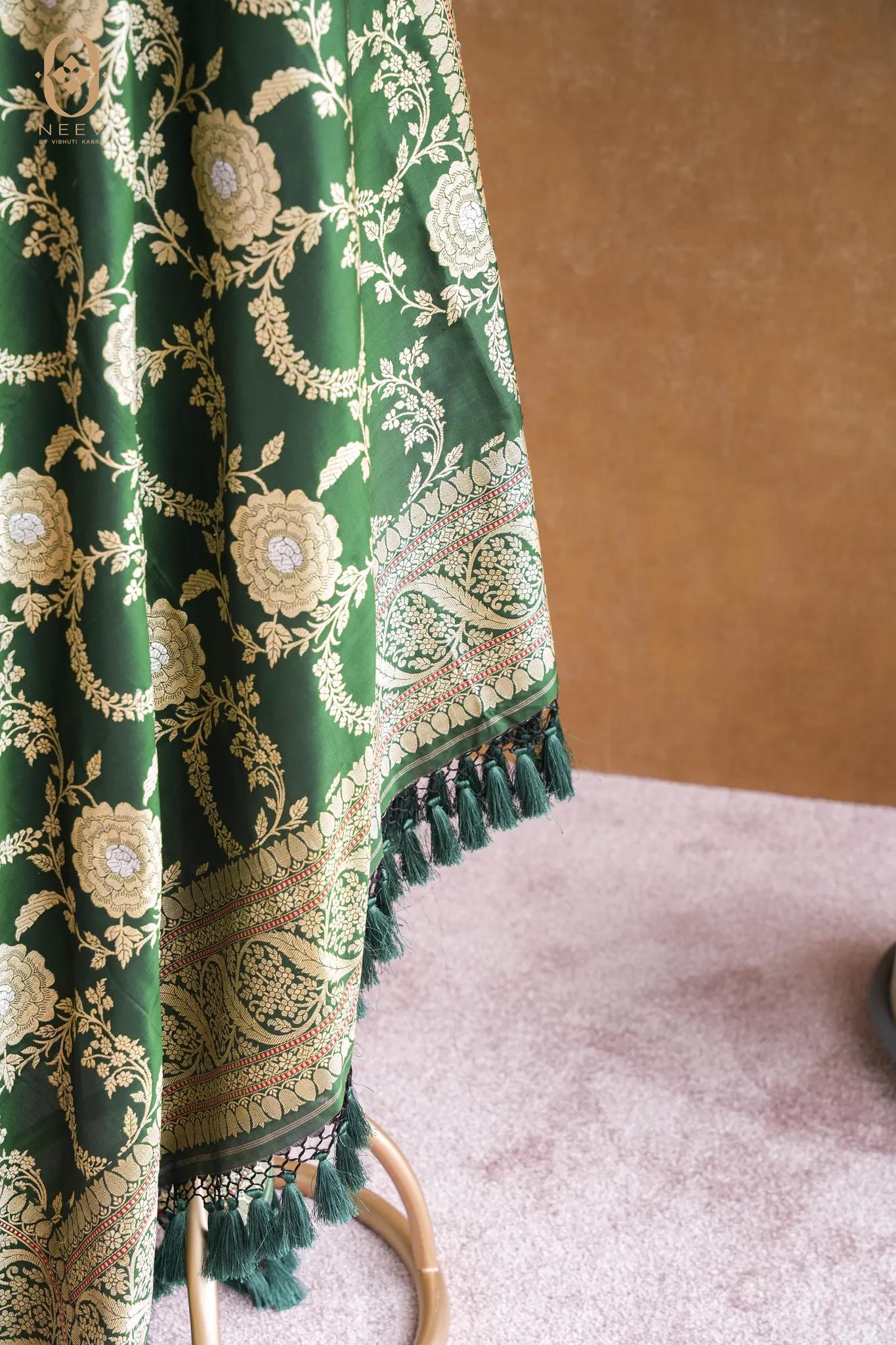 Premium Katan Silk Sona Rupa Jaal Dupatta