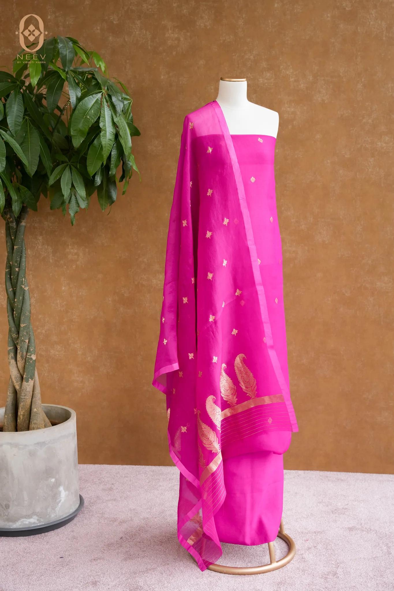 Kora Silk Boota Suit Set