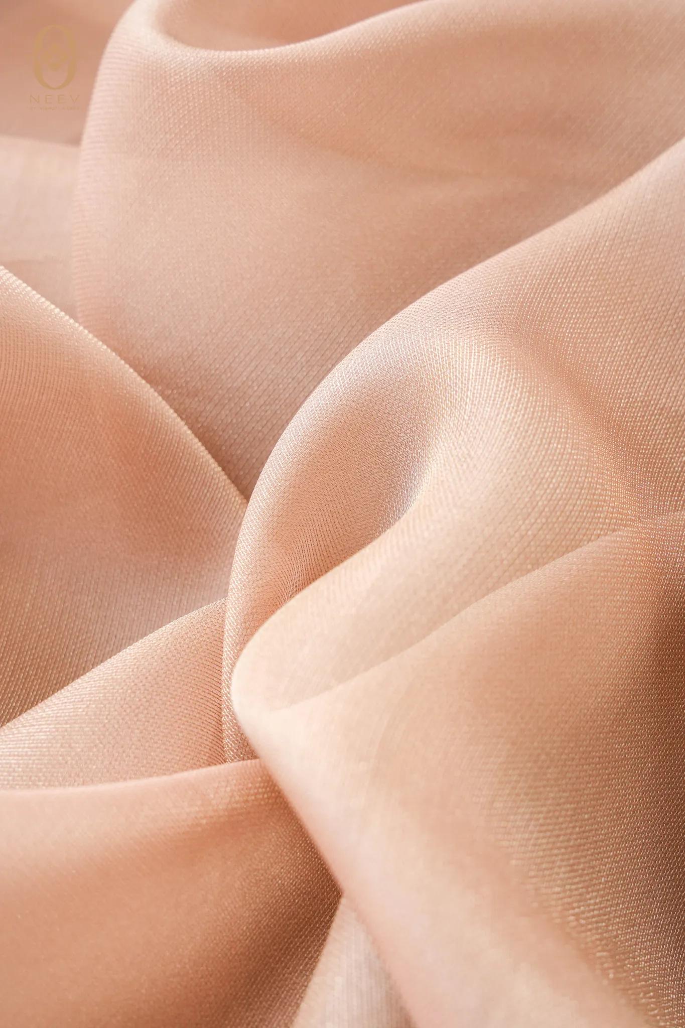 Blush Sheer Silk Fabric