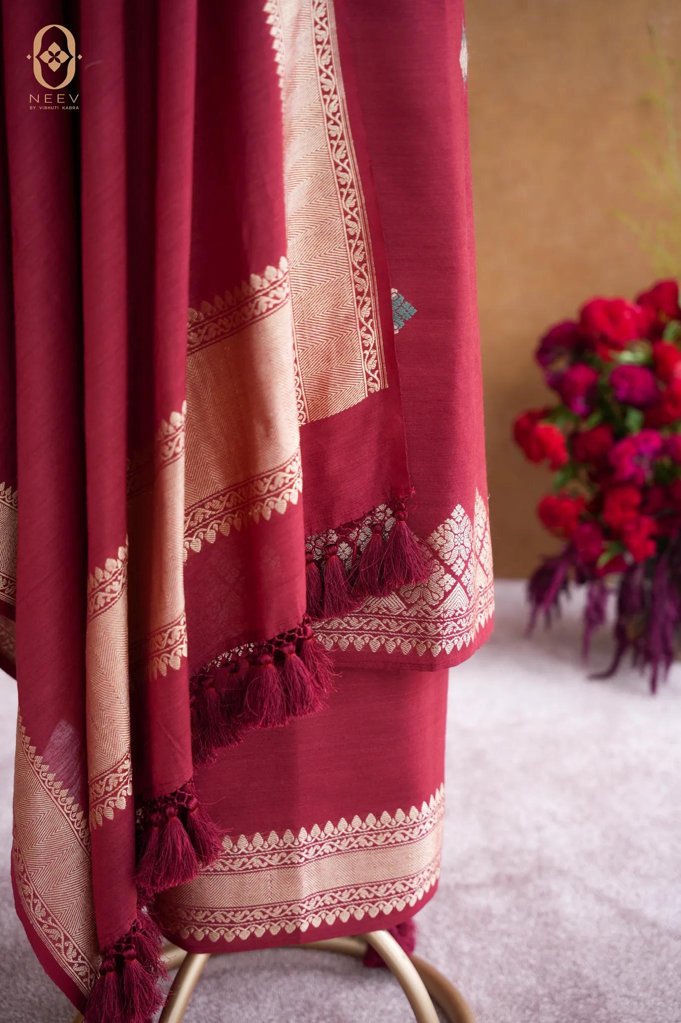 Ektara Munga Silk Phulkari Suit Set