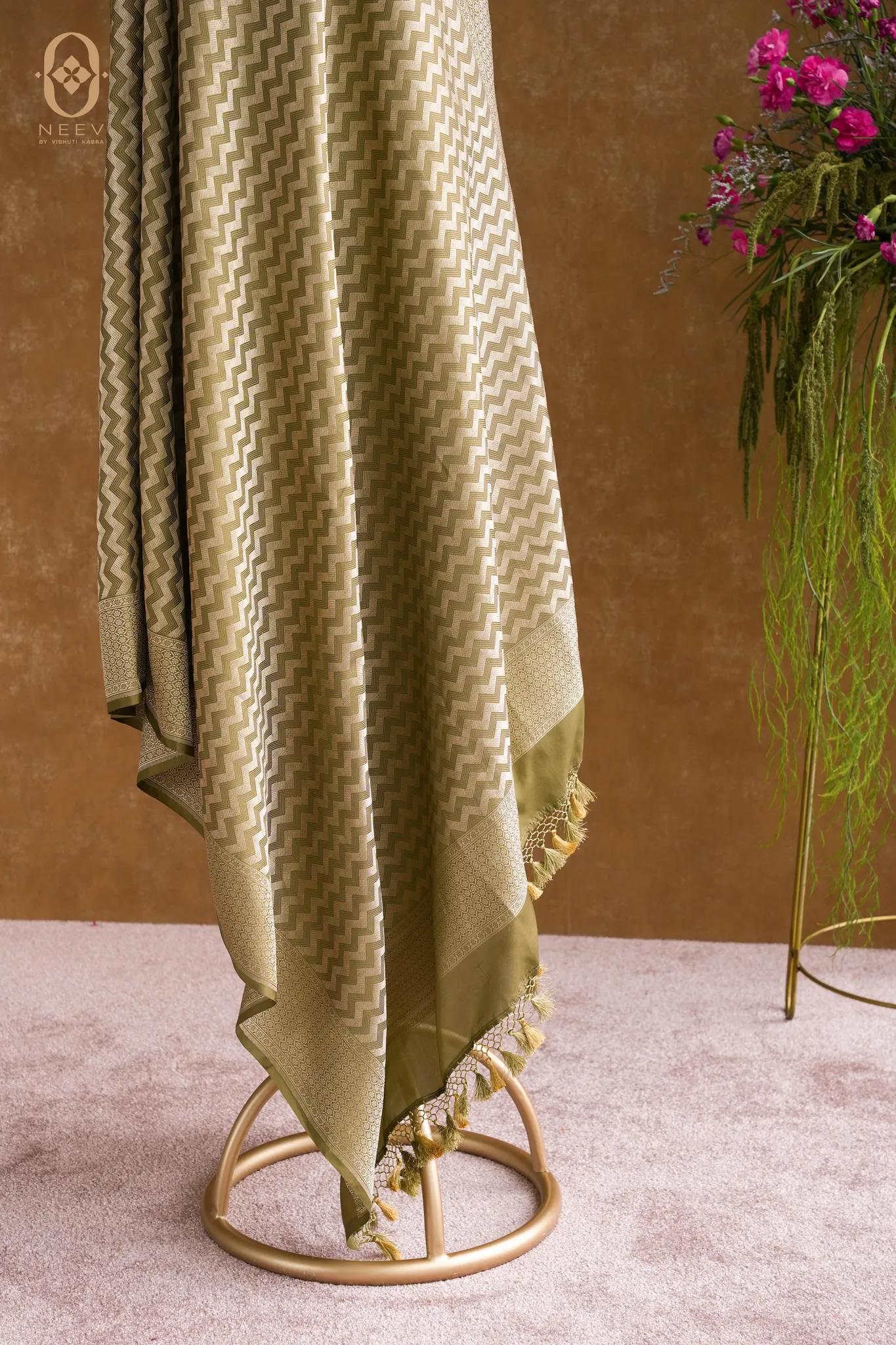 Katan Silk Zig Zag Dupatta