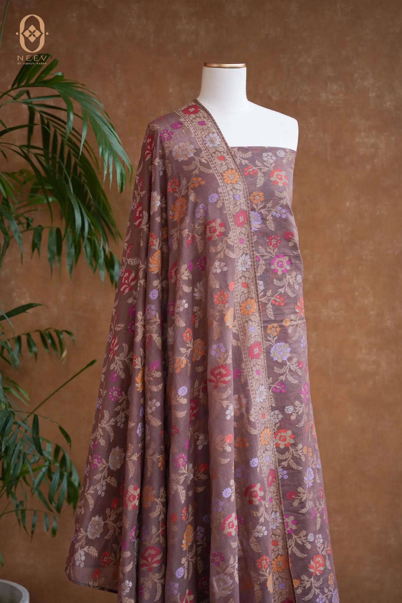 Ektara Cotton Multi Meenakari Suit Set