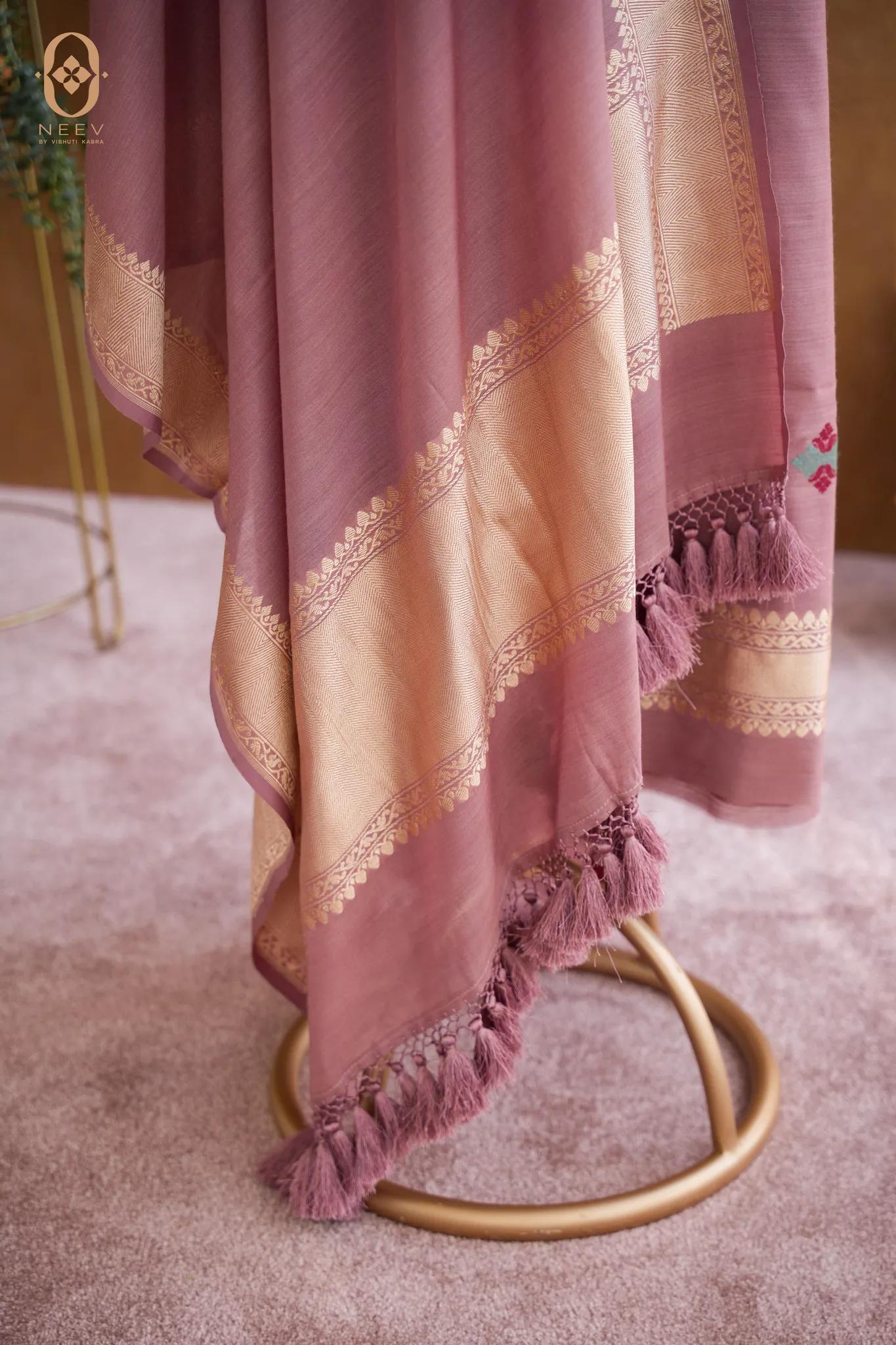 Ektara Munga Silk Phulkari Suit Set