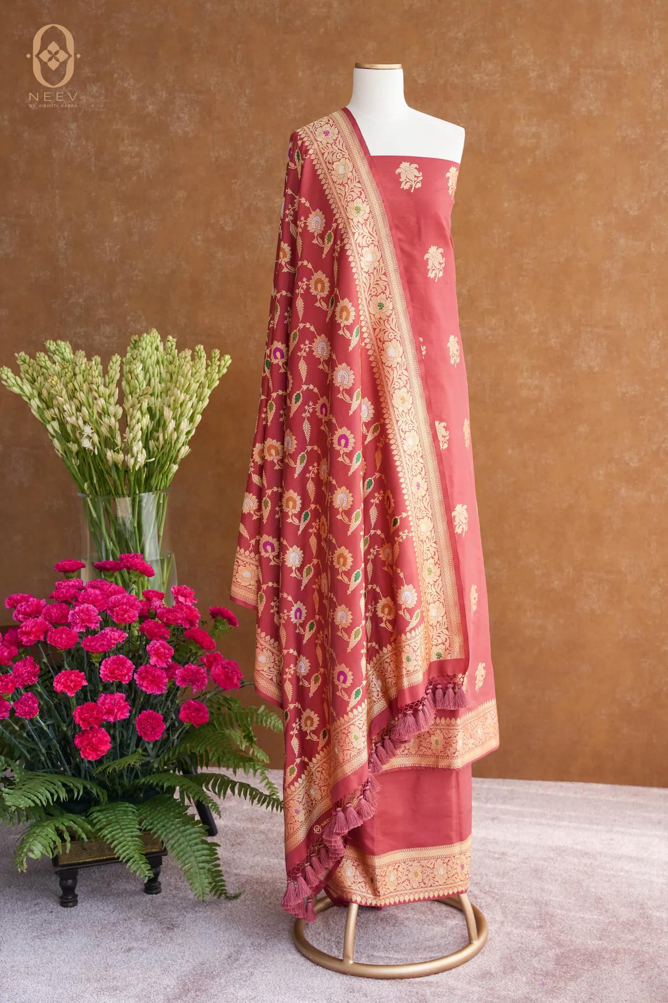 Sachi Zari Katan Silk Suit Set