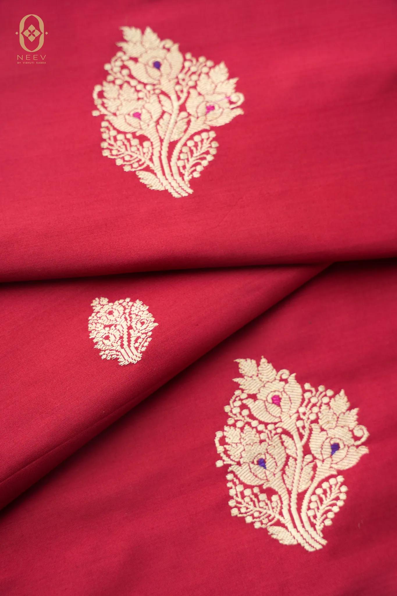Katan Silk Boota Fabric