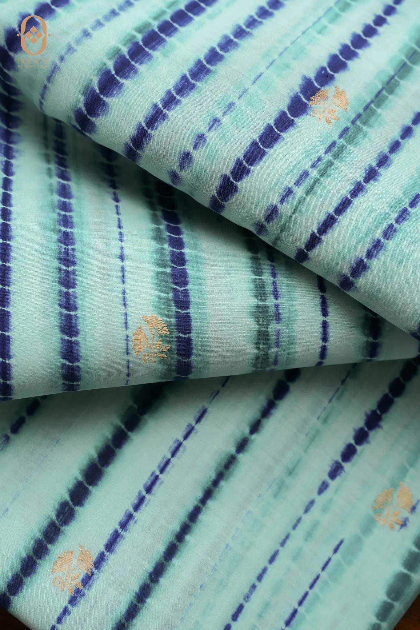 Shibori With Motif In Silk Fabric