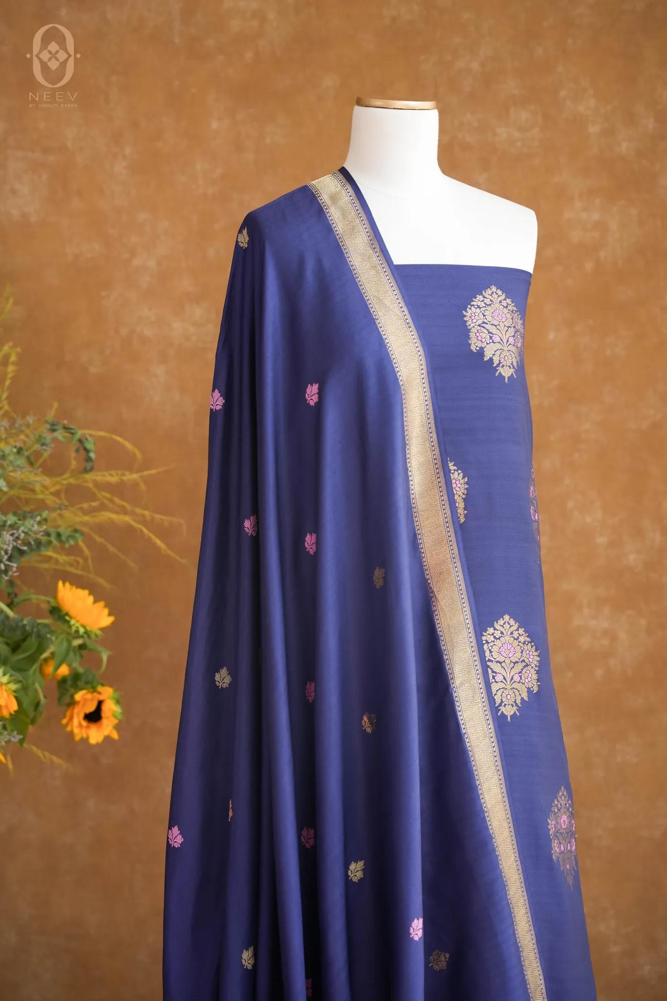 Meenakari Katan Silk Suit Set