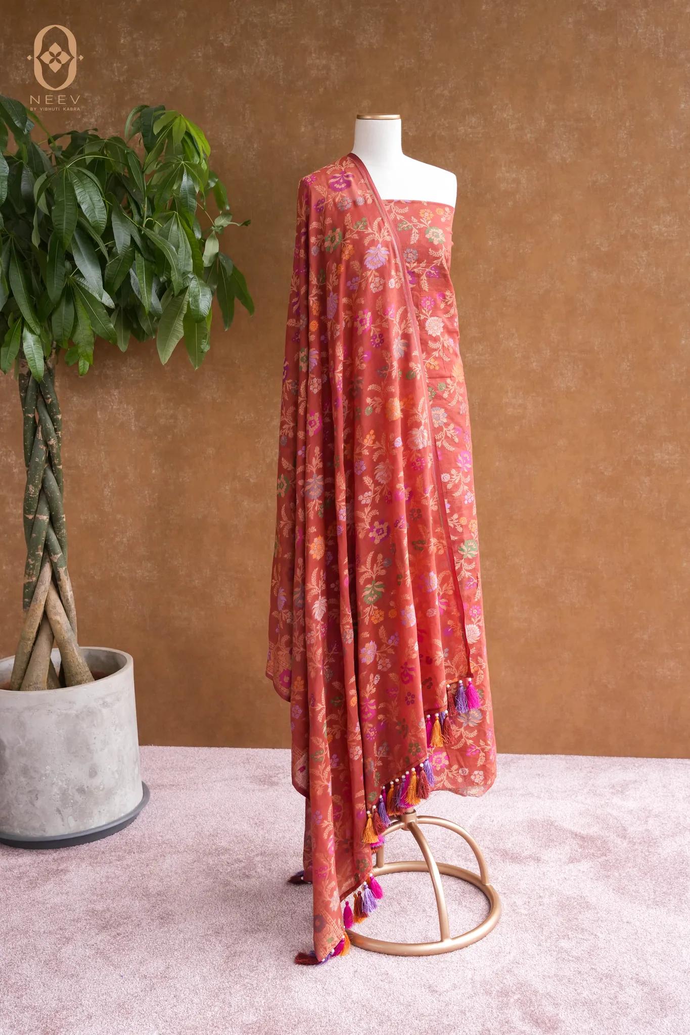 Ektara Cotton Multi Meenakari Suit Set