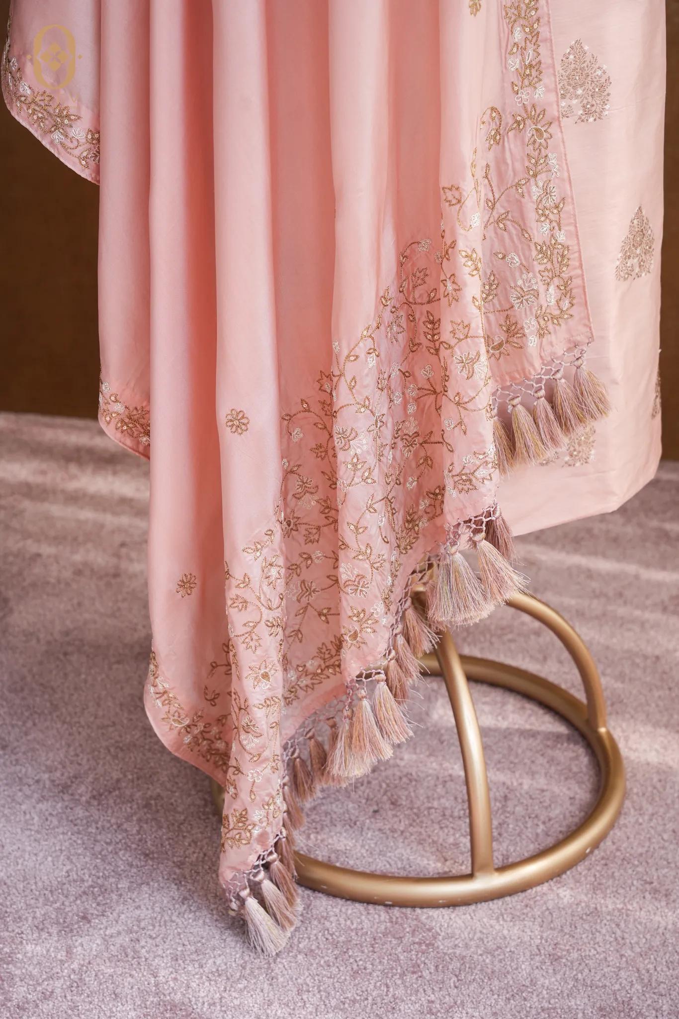 Katan Silk Antique Zari Suit Set