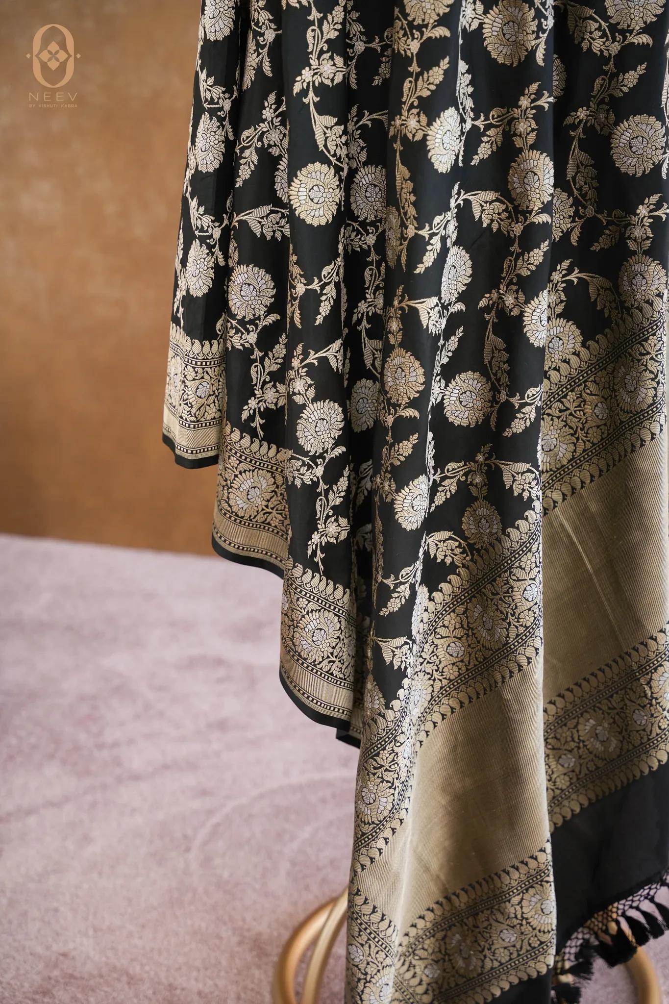Premkum Katan Silk Sona Rupa Jaal Dupatta
