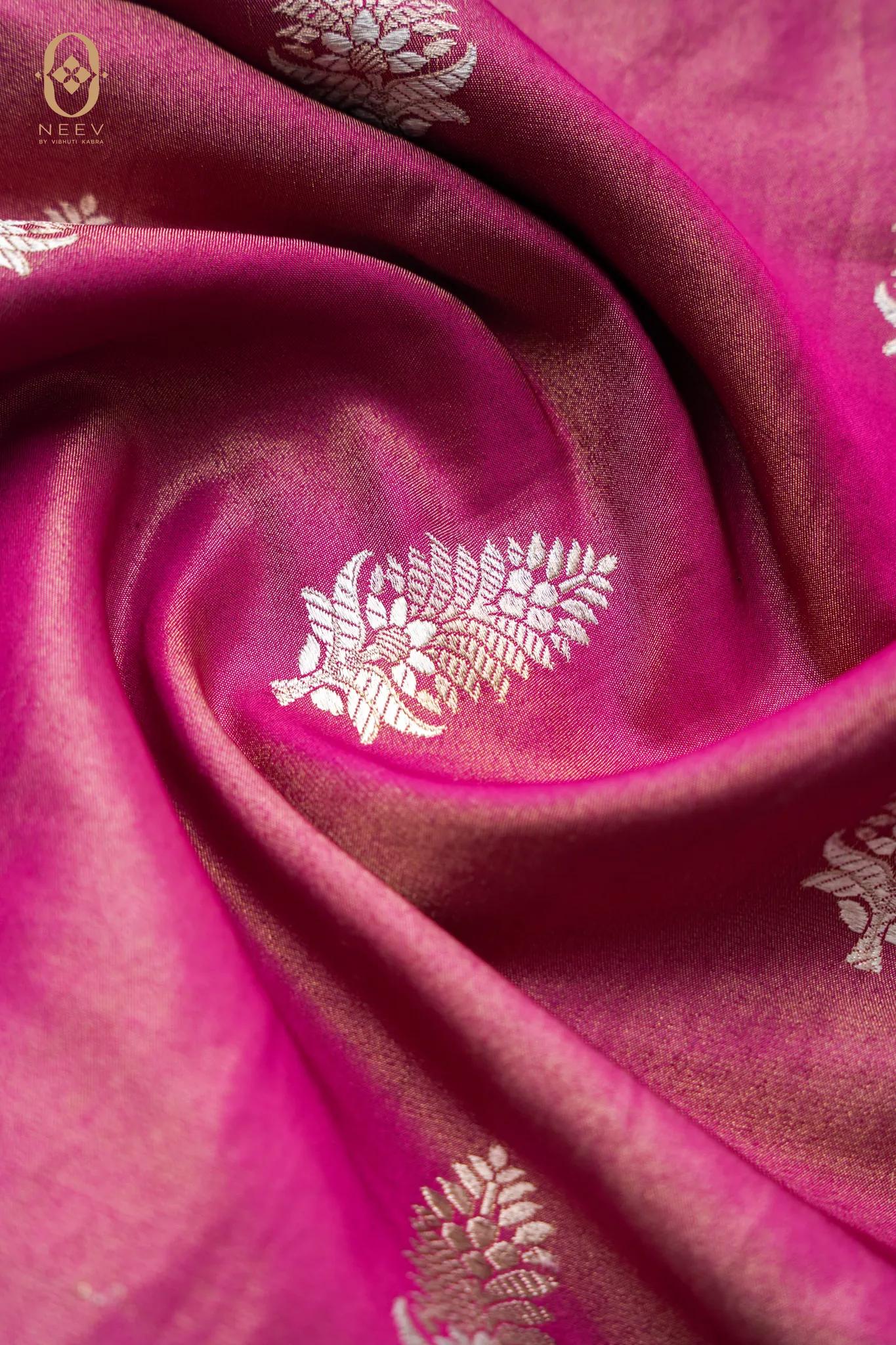 Satin Tissue Boota Fabric