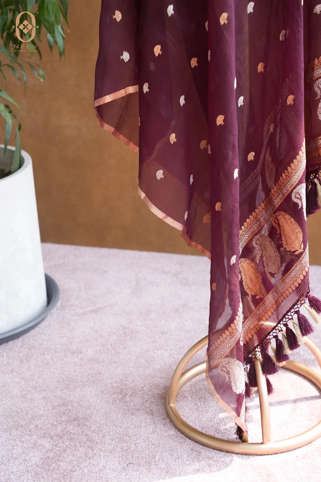 Kora Silk Boota Dupatta