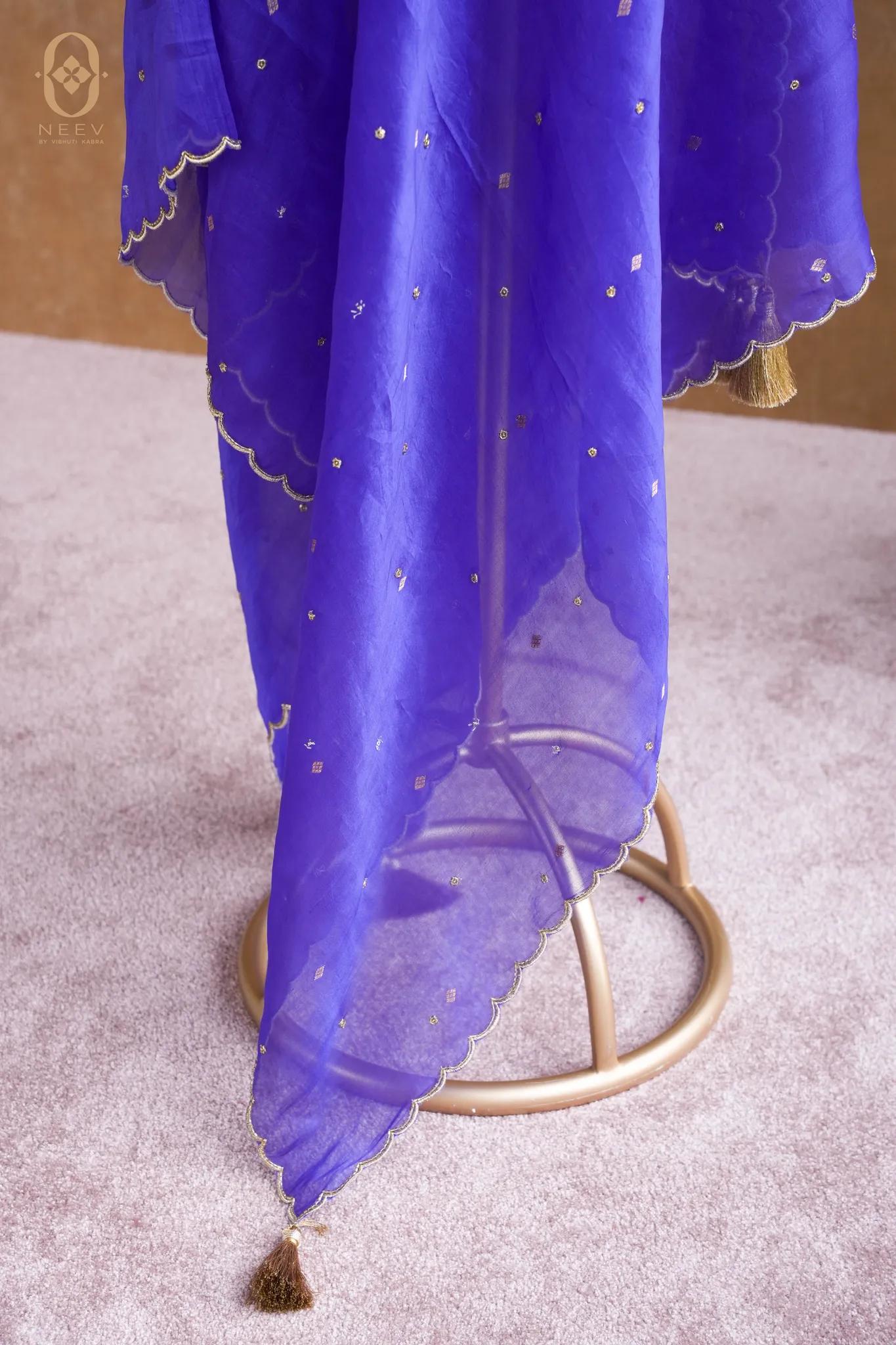 Kora Silk Handwork Dupatta
