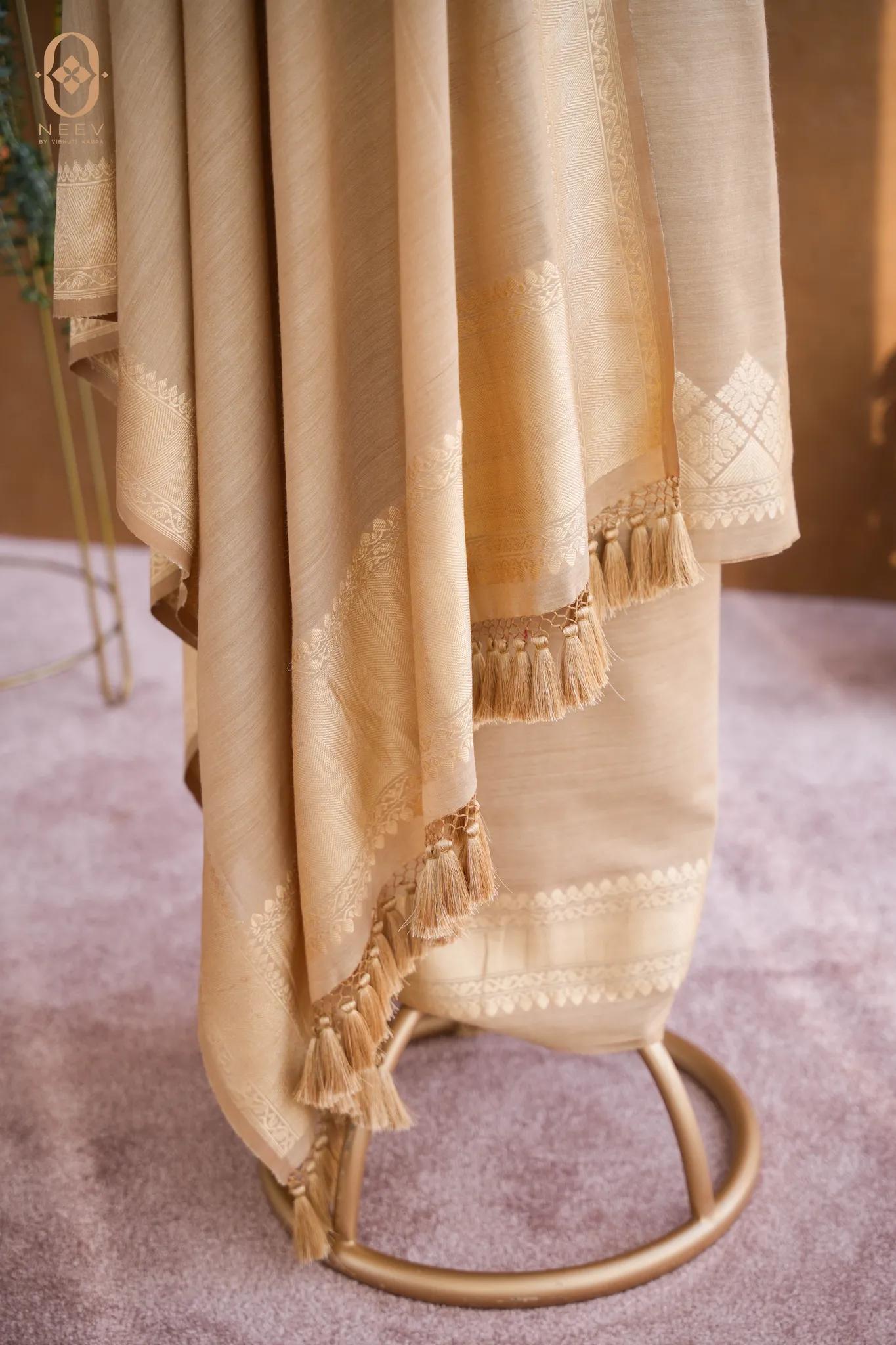 Ektara Munga Silk Phulkari Suit Set