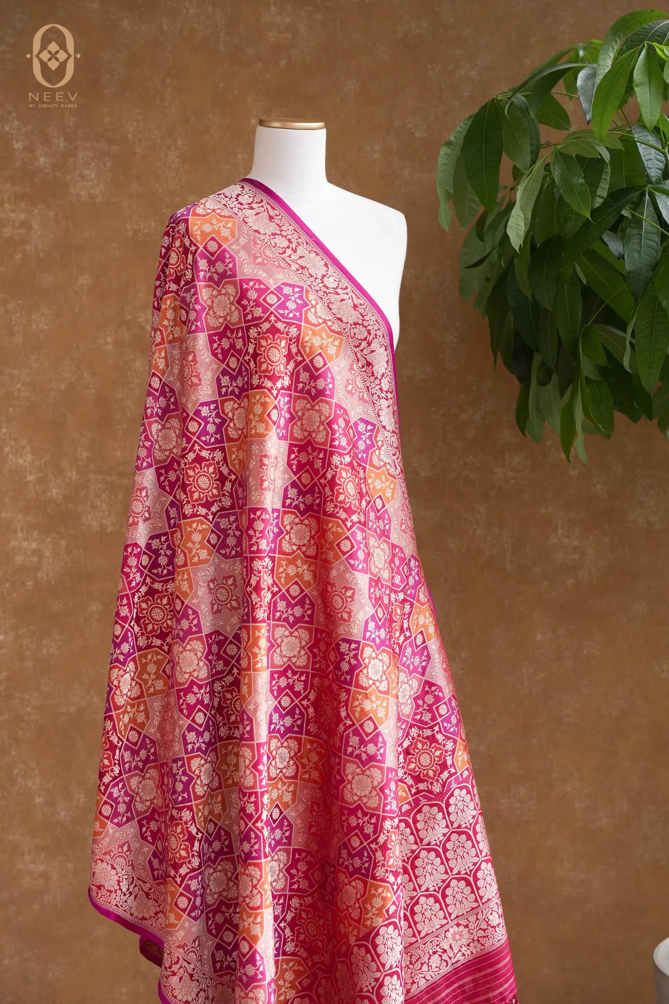 Katan Silk Multi Colour Dupatta