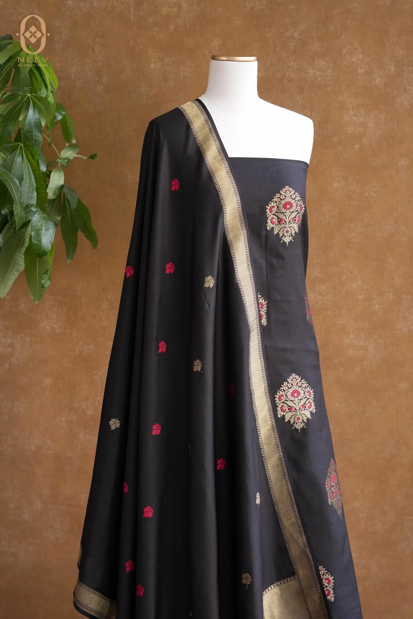 Katan Silk Meenakari Suit Set