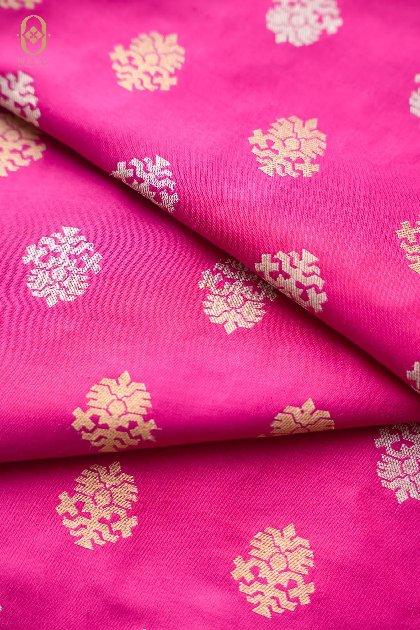 Katan Silk Boota Fabric