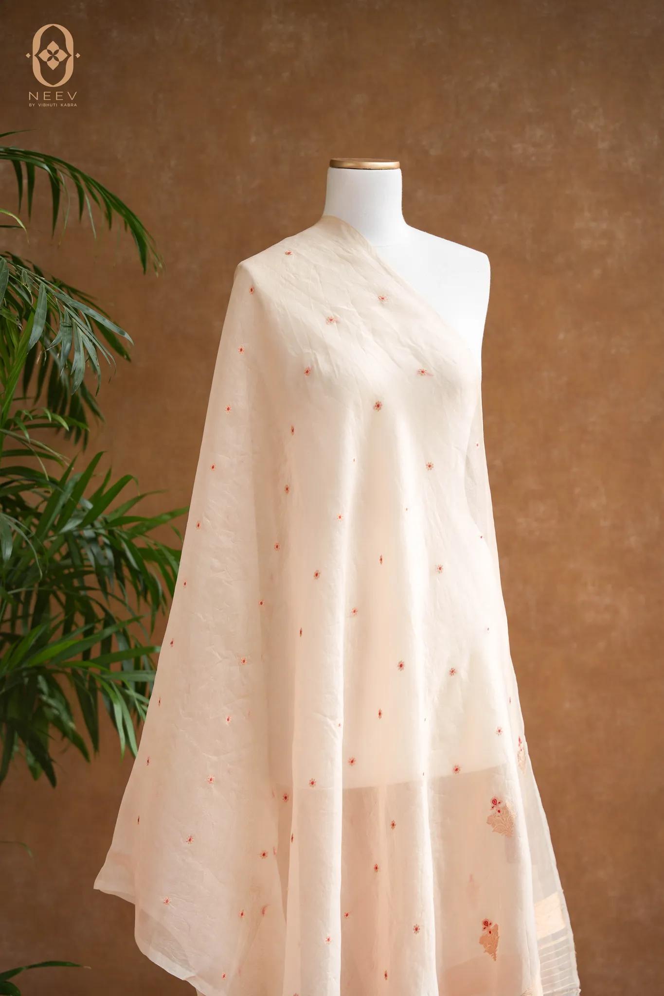 Kora Silk Boota Dupatta