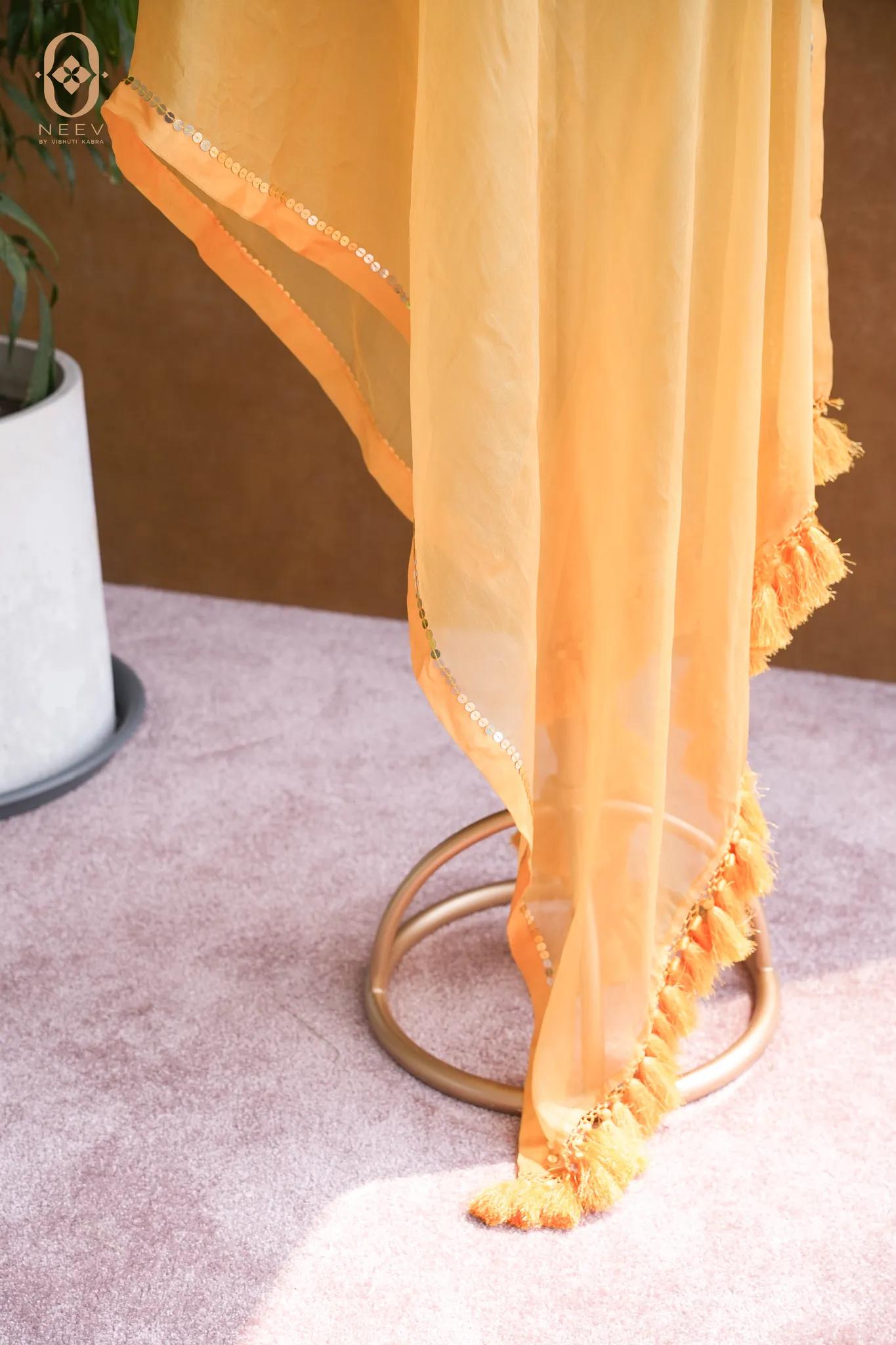 Kora Silk Handwork Dupatta