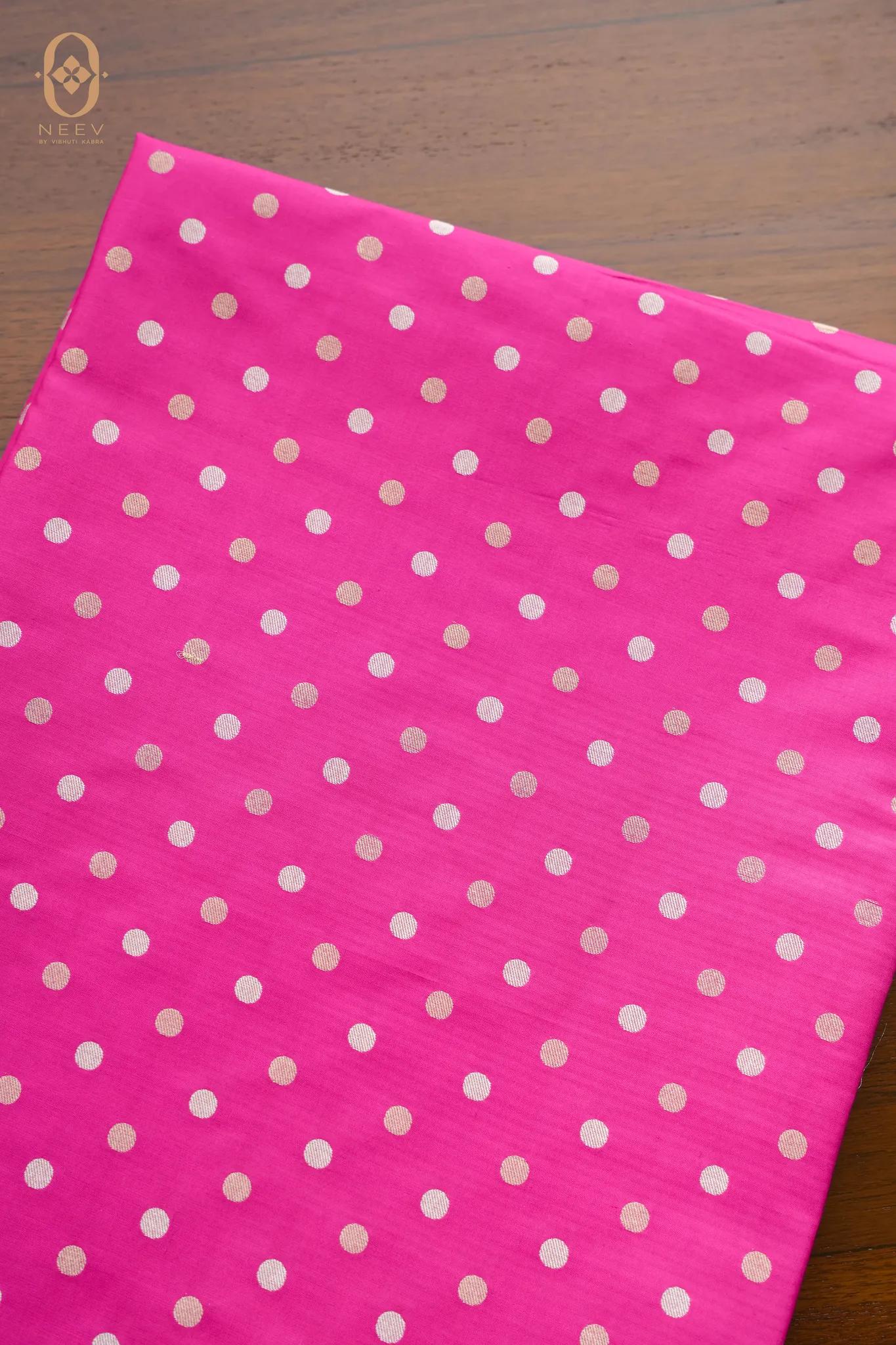 Katan Silk Polka Boota Fabric