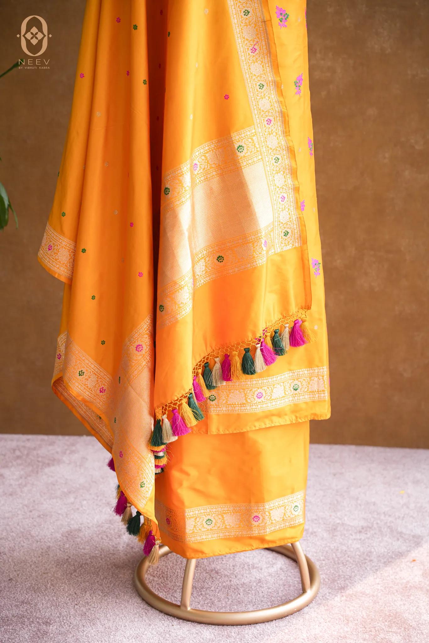 Katan Silk Meenakari Suit Set
