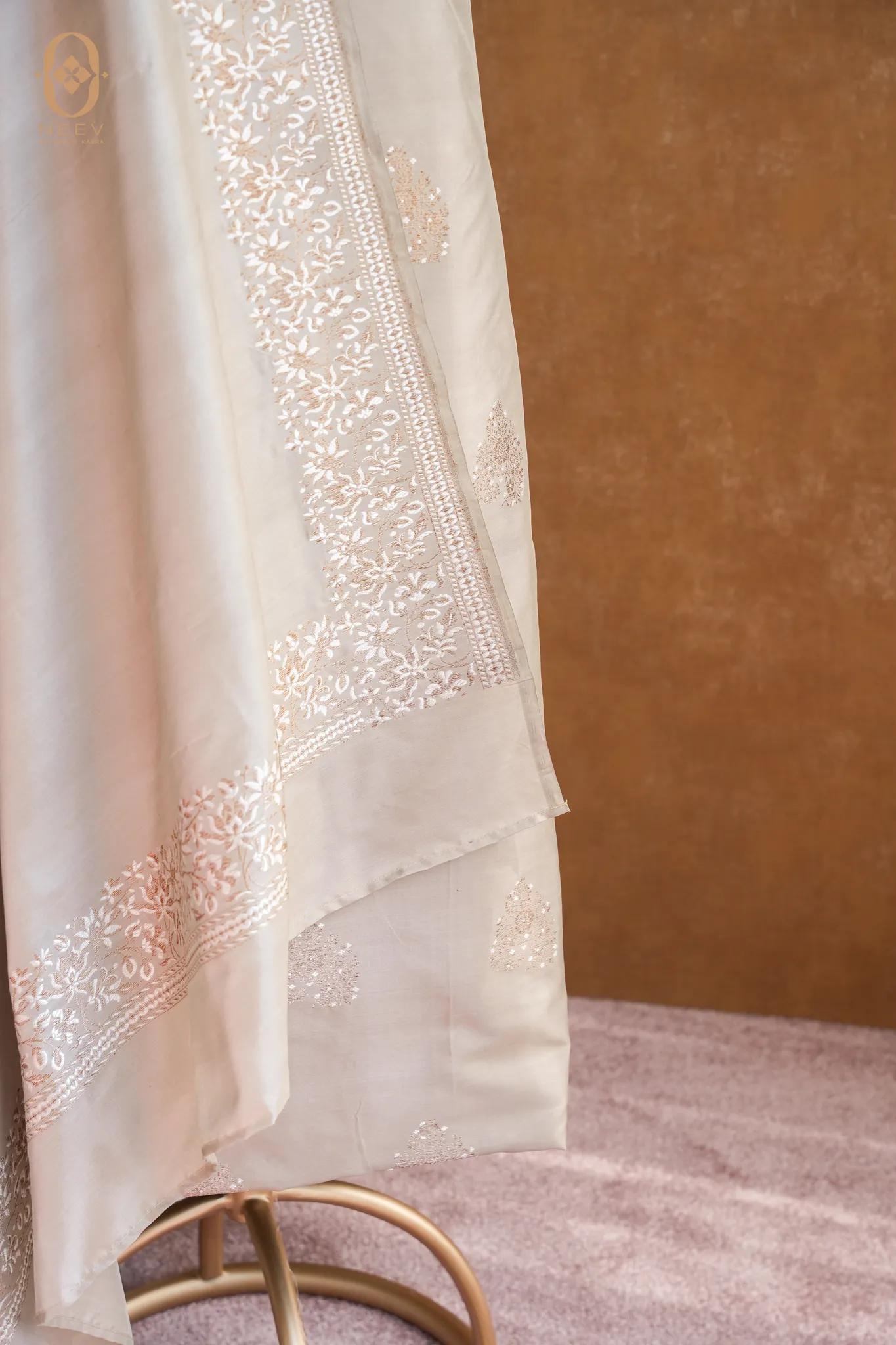 Katan Silk Antique Zari Suit Set