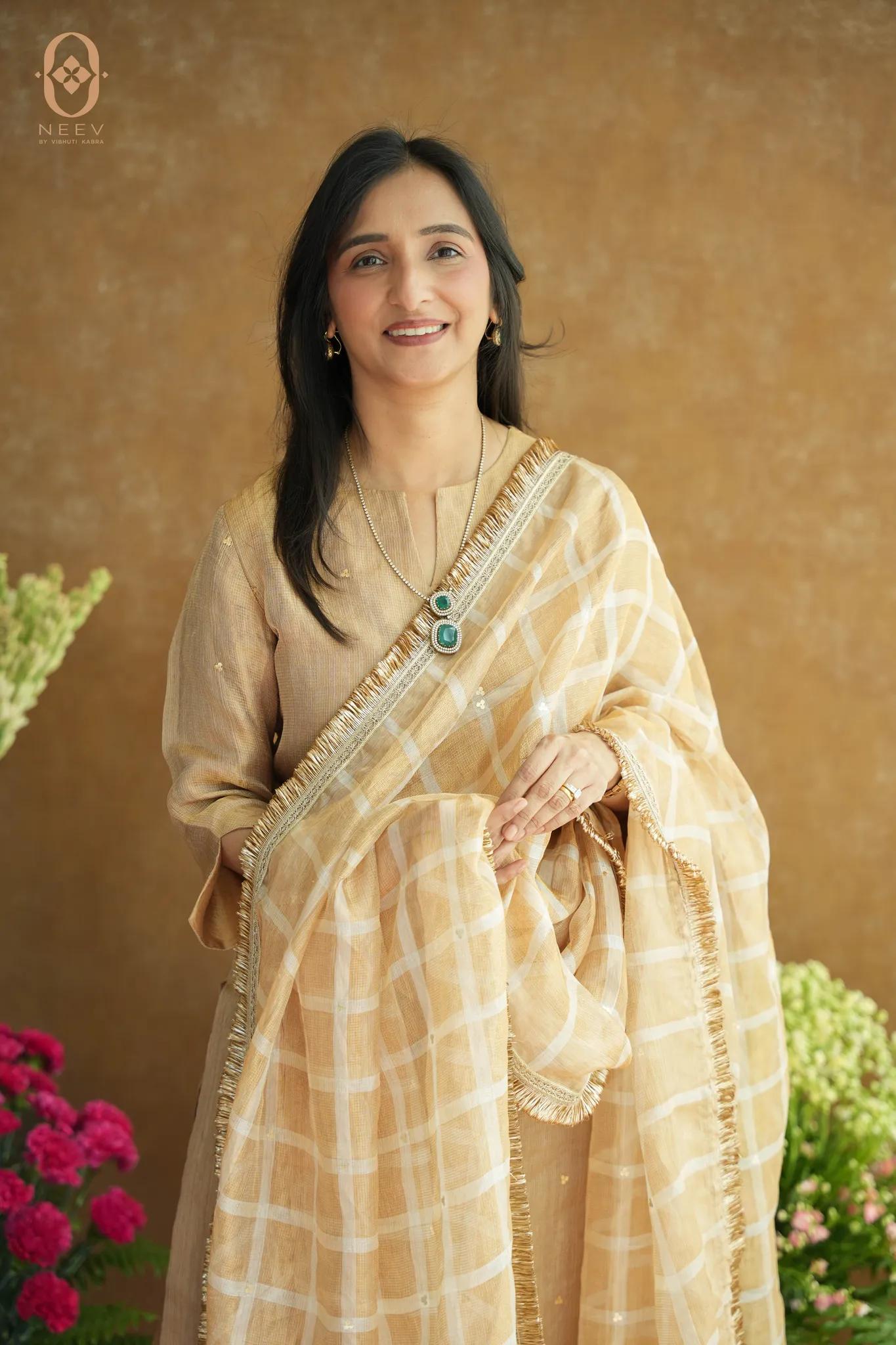 Unstitched Tissue Silk Suit Set