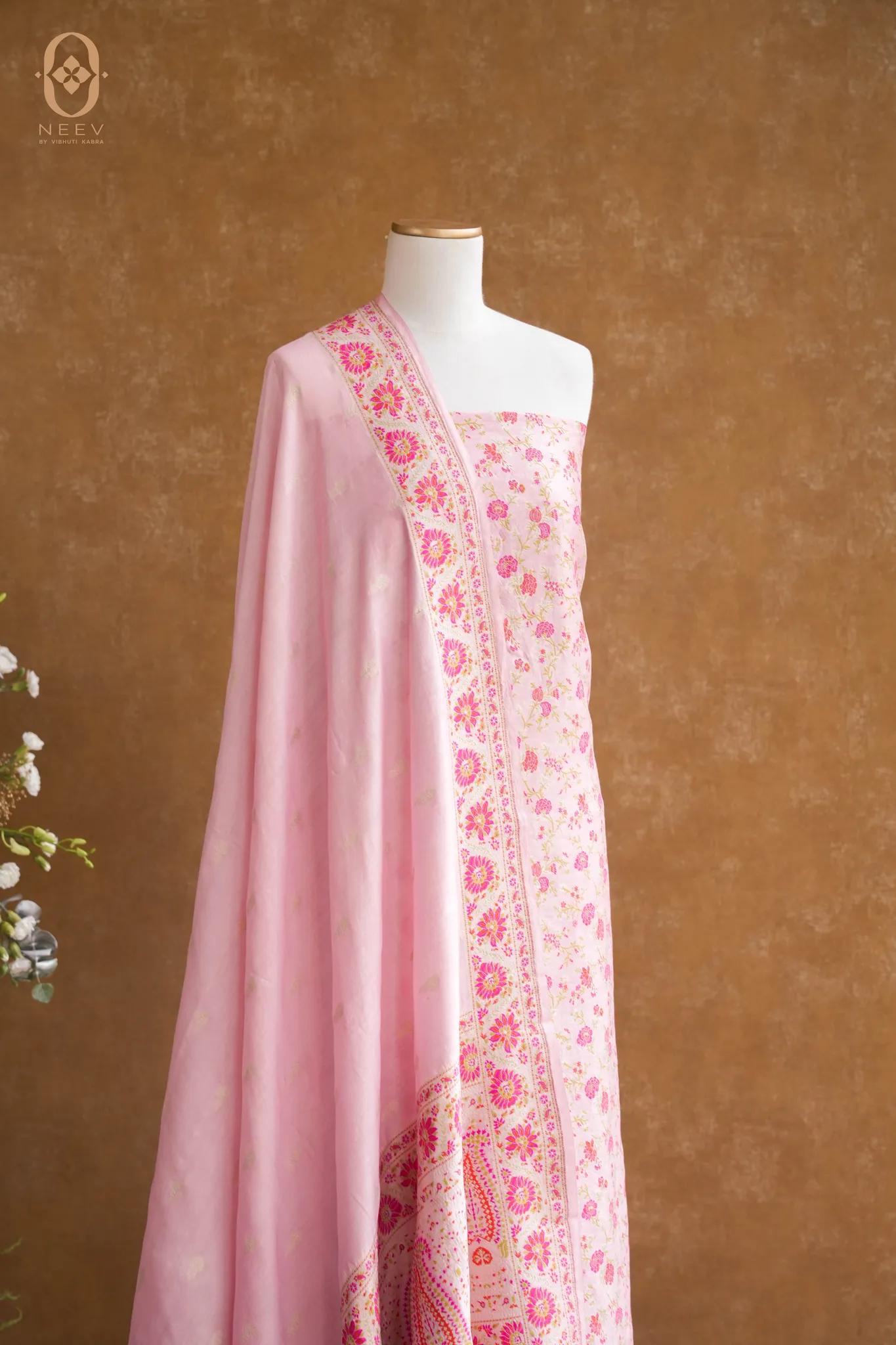 Kora Silk Meenakari Suit Set
