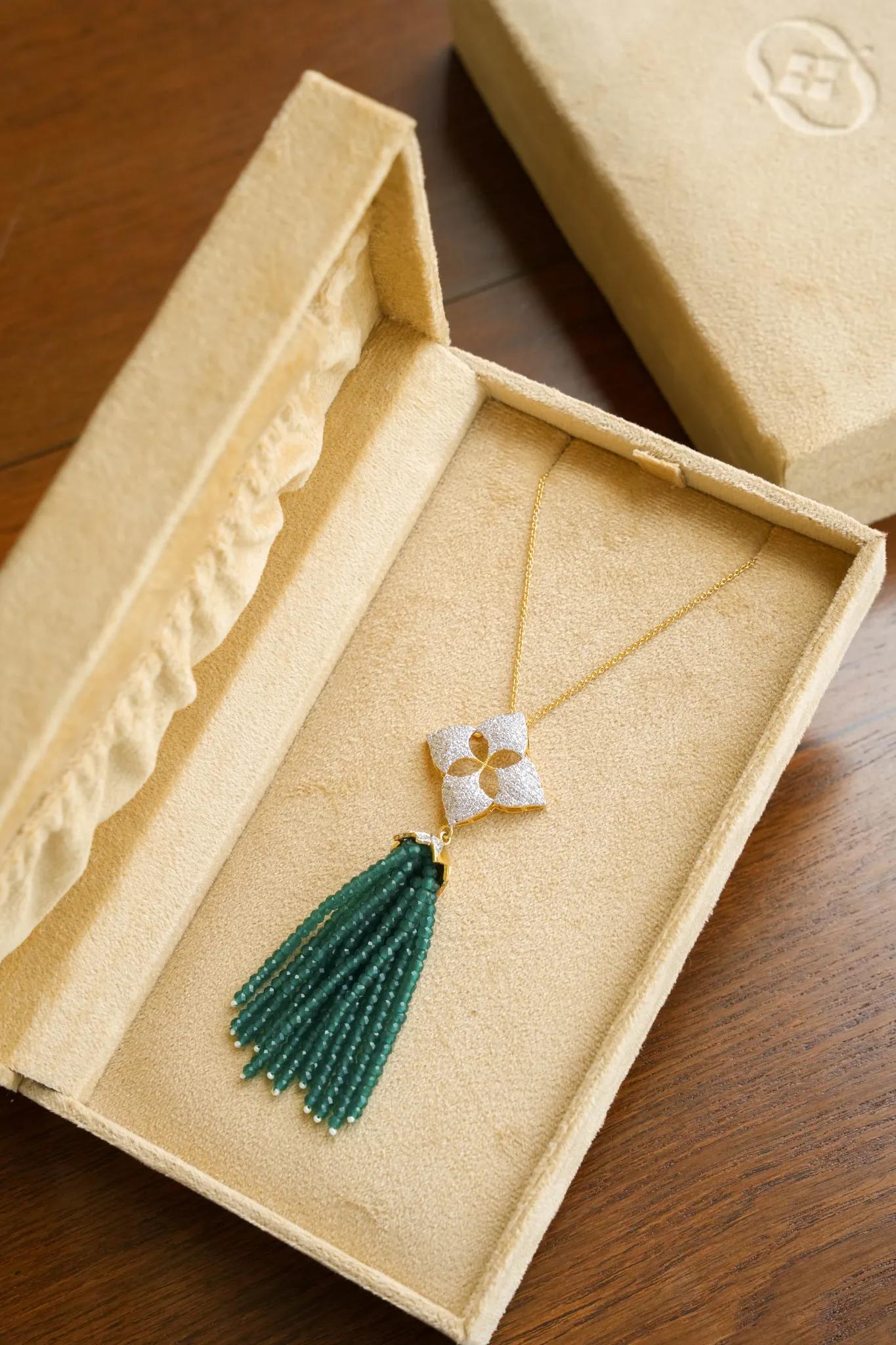 Neev Tasseled Pendant