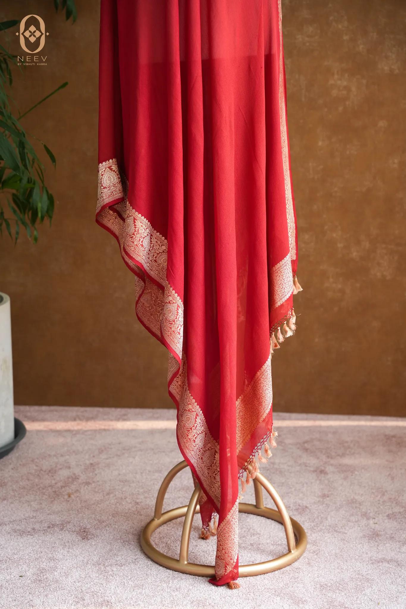 Paan Georgette Dupatta