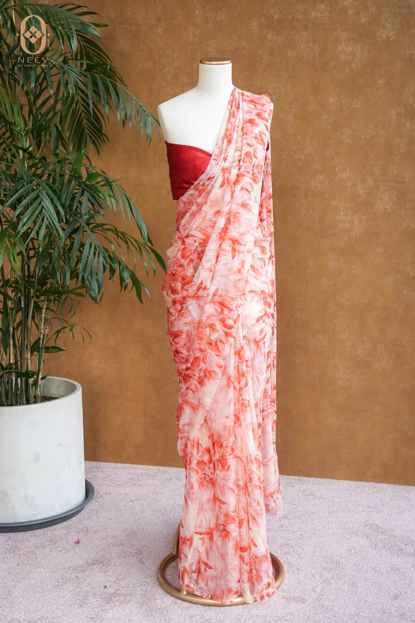 Premium Printed Chiffon Saree