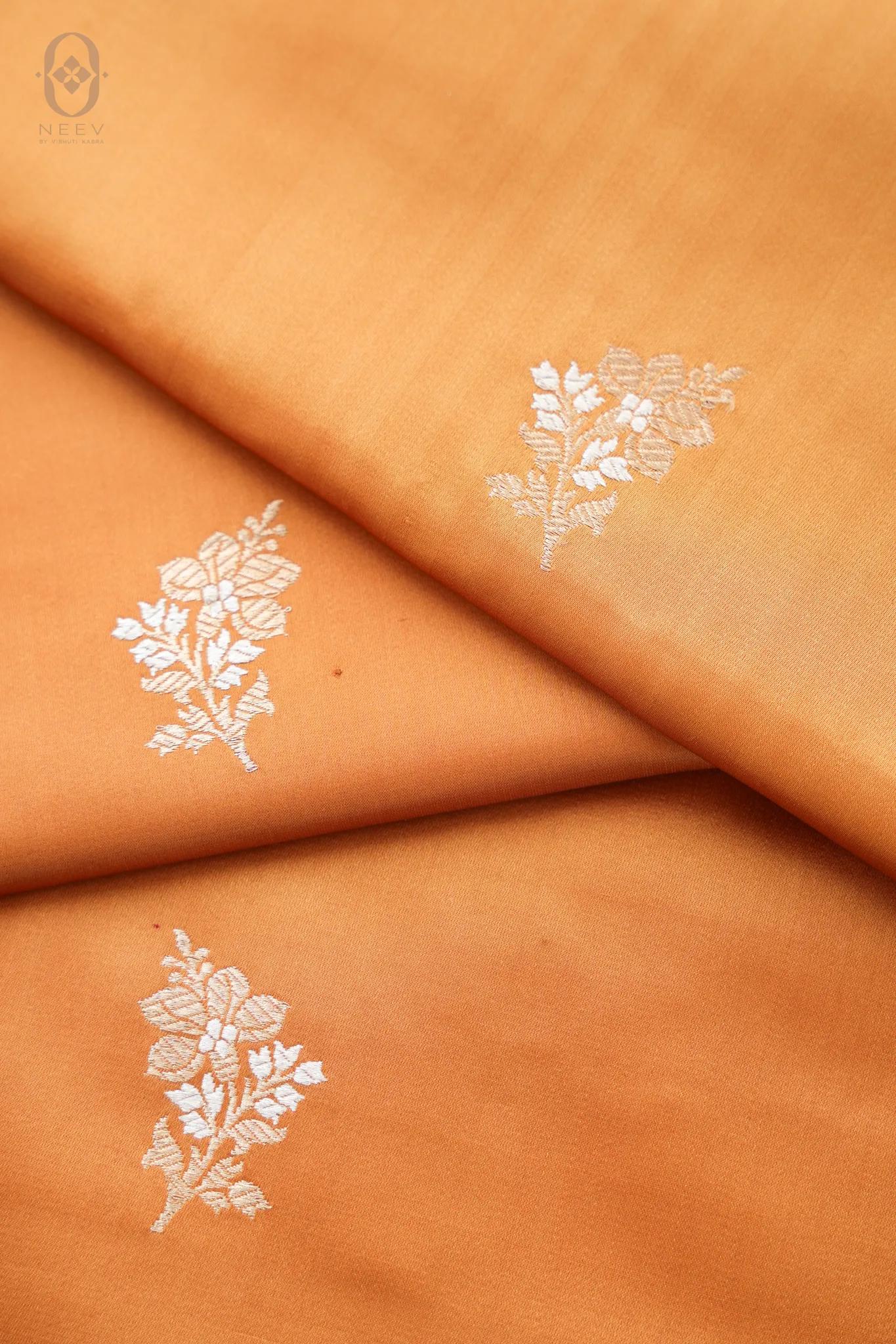 Satin Silk Boota Fabric