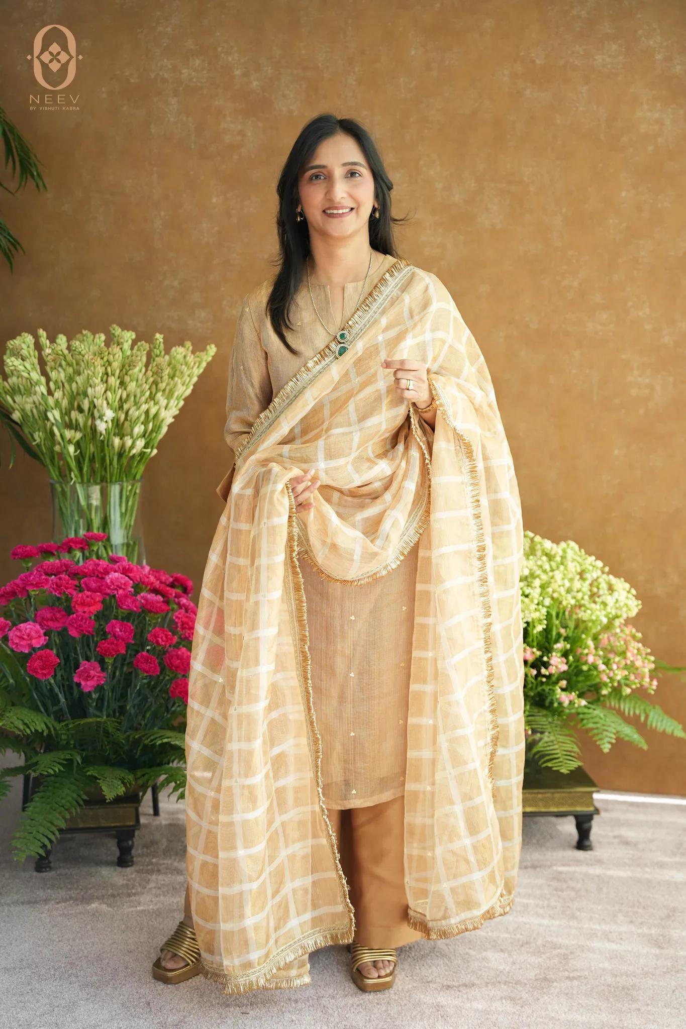 Unstitched Tissue Silk Suit Set