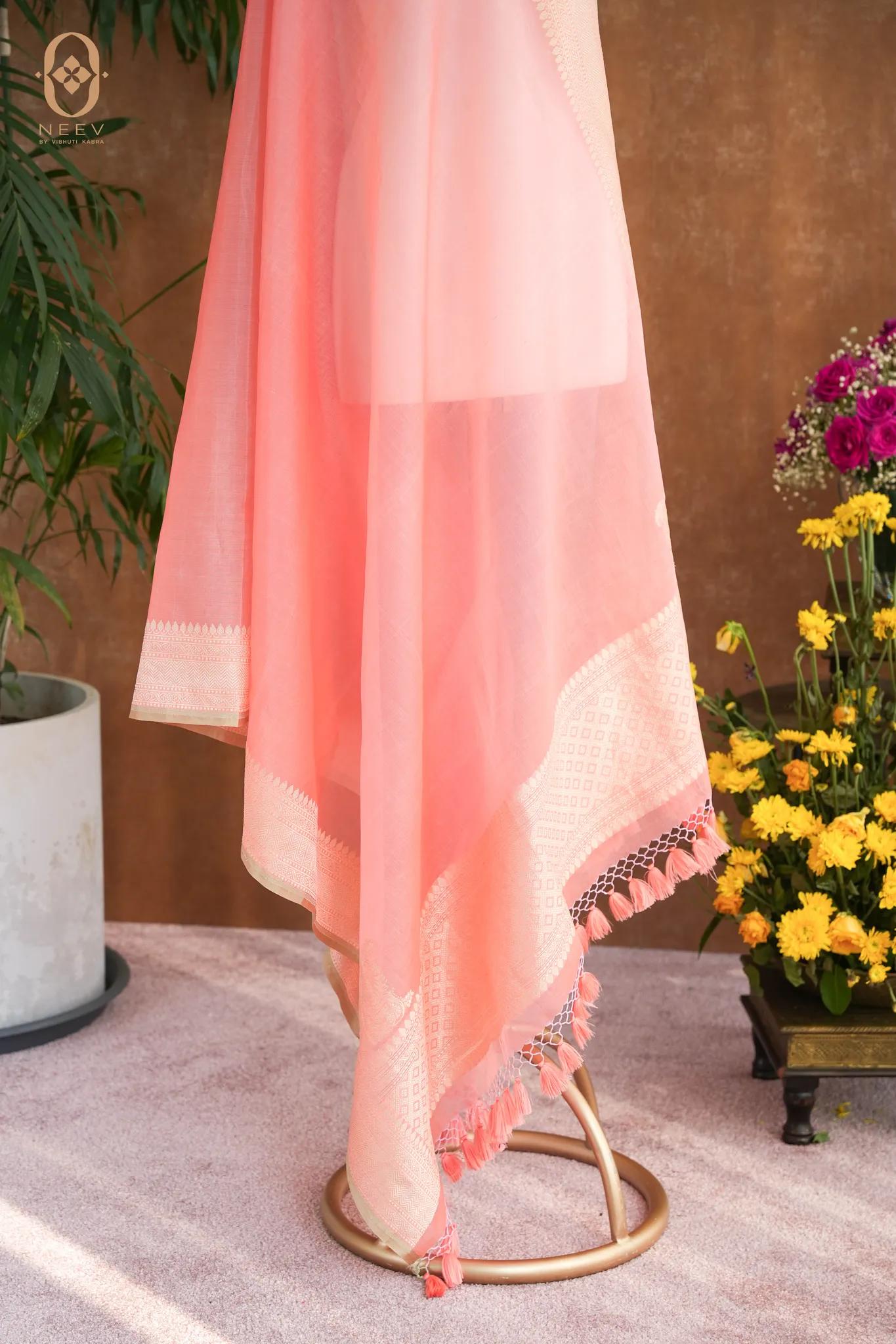 Kora Silk Koniya Dupatta