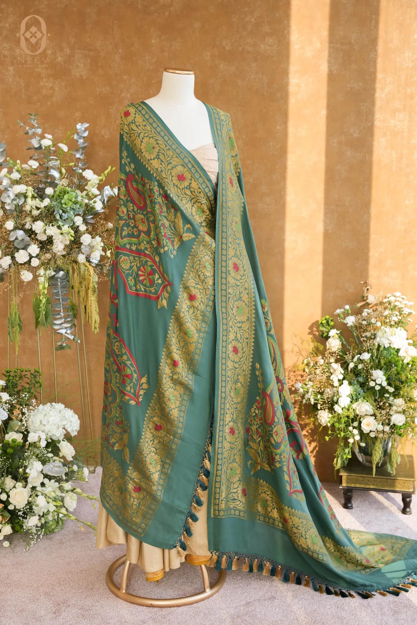 Georgette Multi Meenakari Dupatta