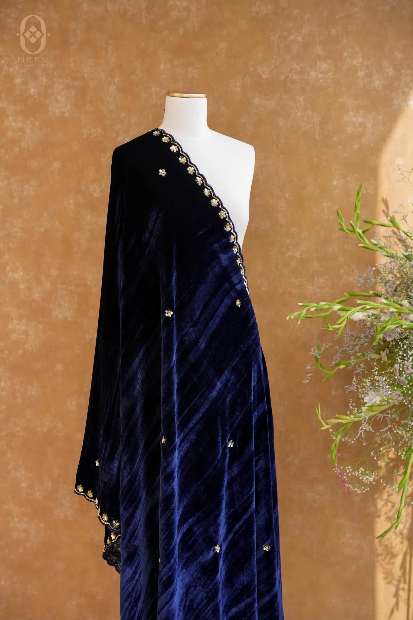 Velvet Handwork Dupatta