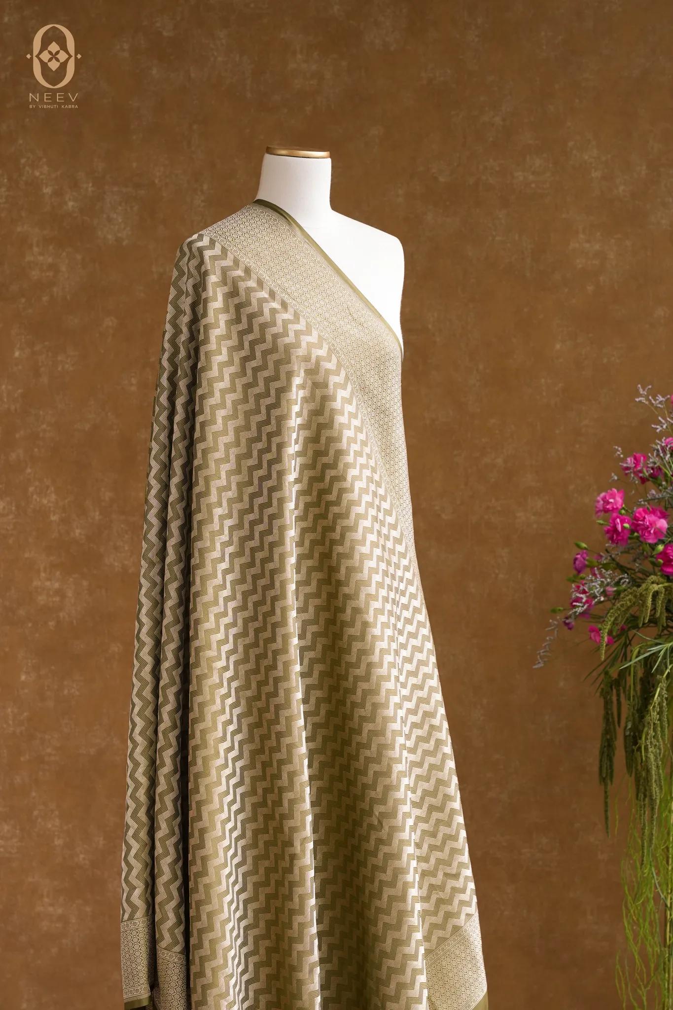 Katan Silk Zig Zag Dupatta