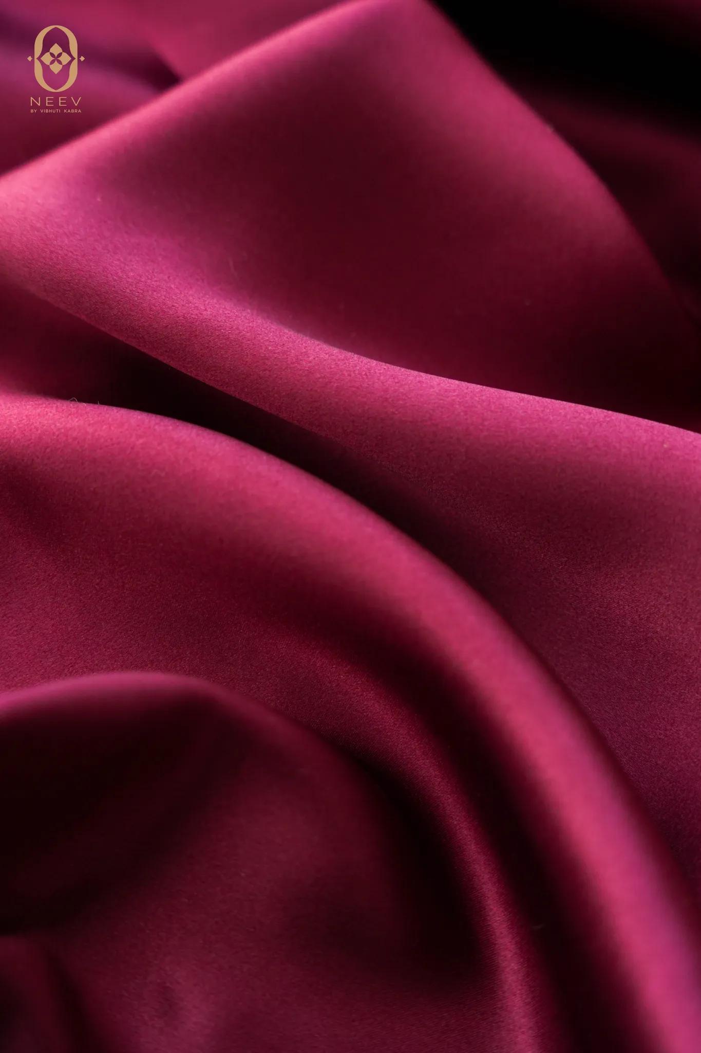Fire Fly Cardinal Red Satin Fabric
