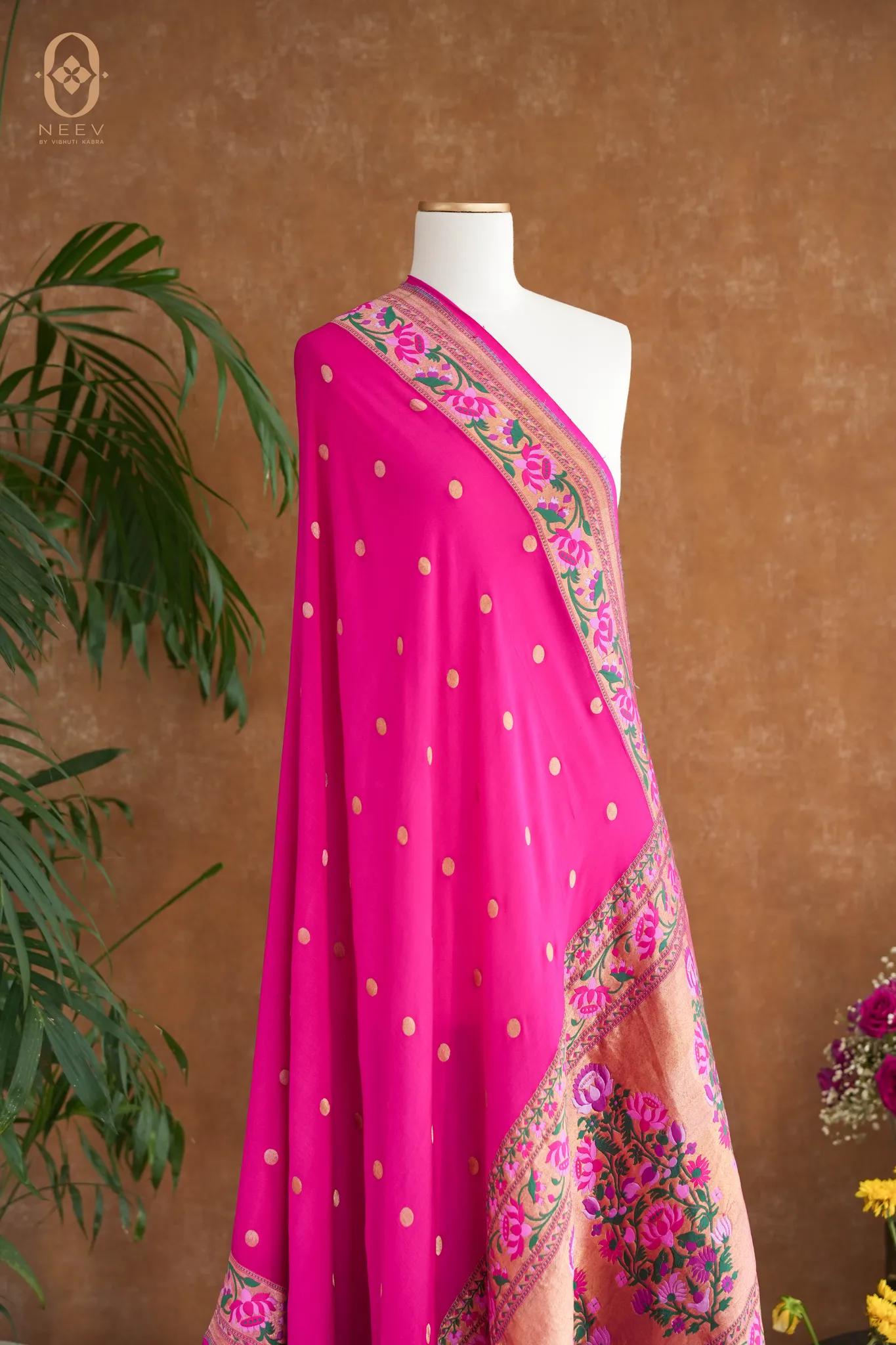 Georgette Meenakari Dupatta