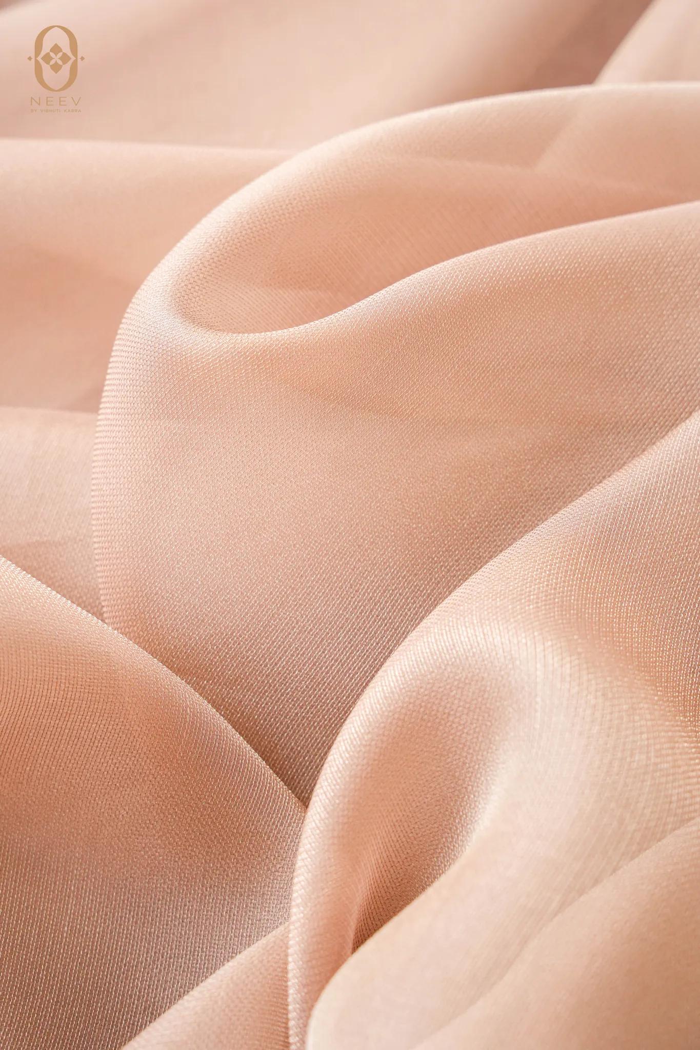 Blush Sheer Silk Fabric