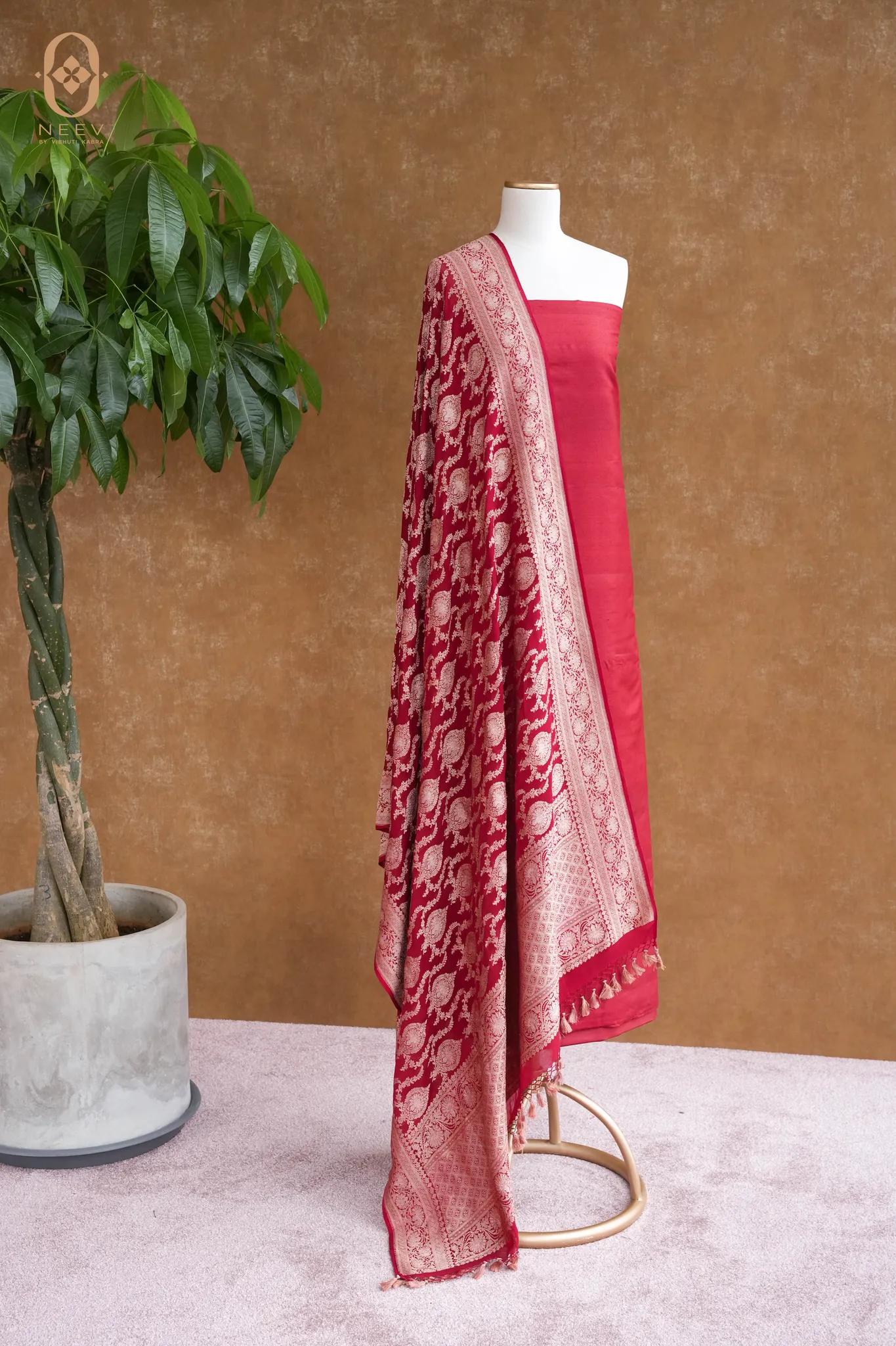 Georgette Jaal Dupatta Suit Set