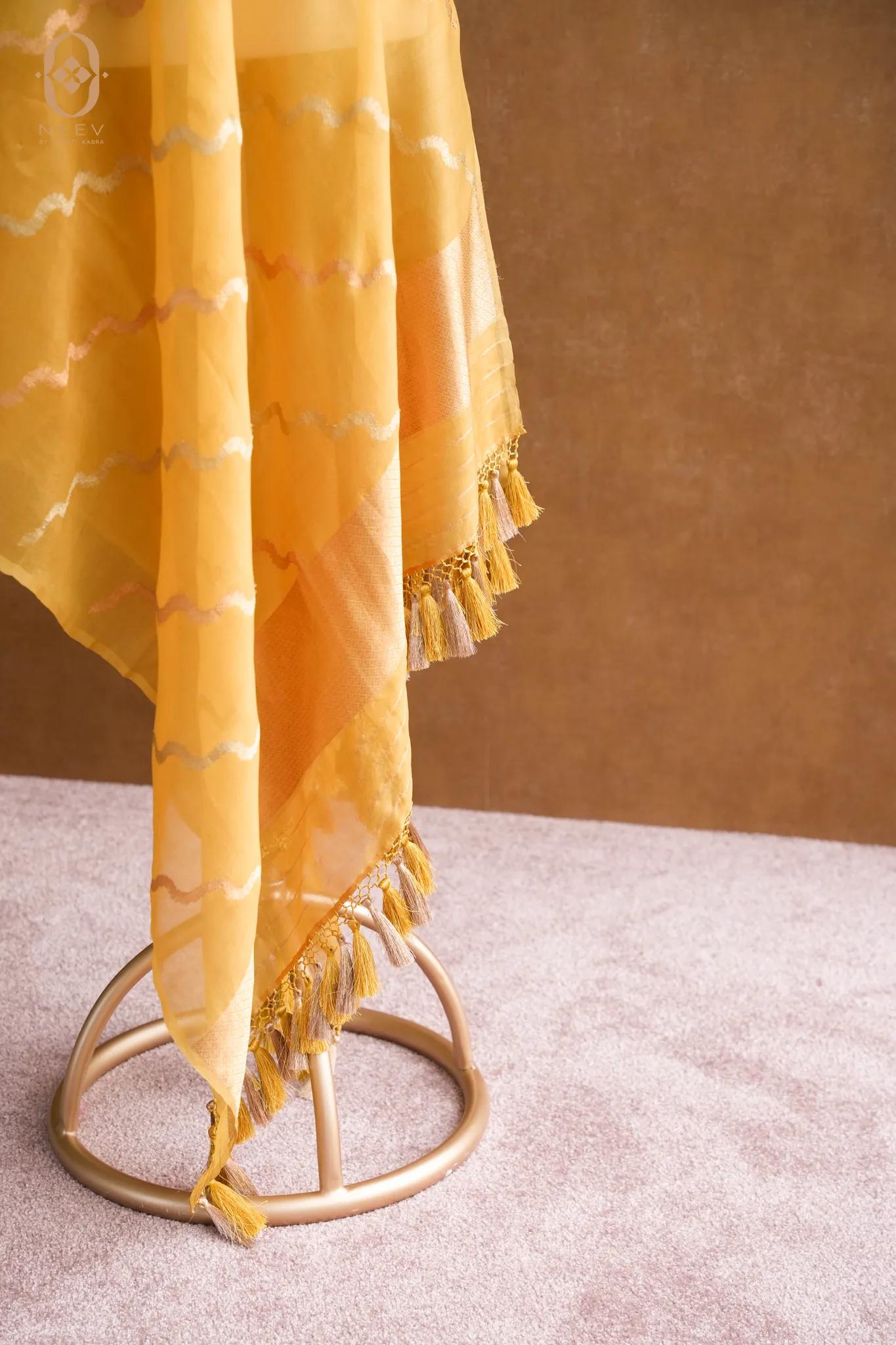 Kora Silk Stripe Dupatta