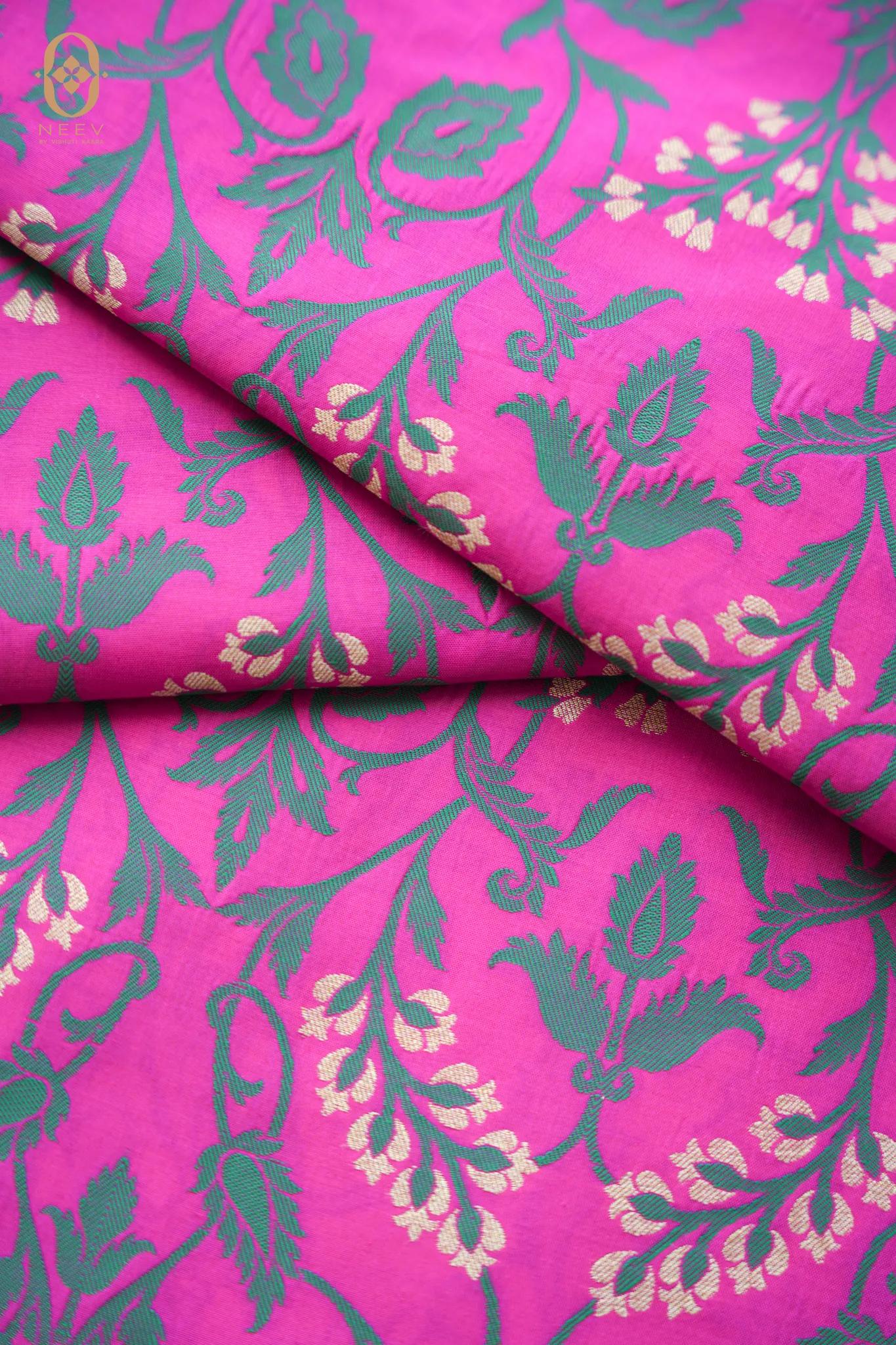 Katan Silk Jaal Fabric